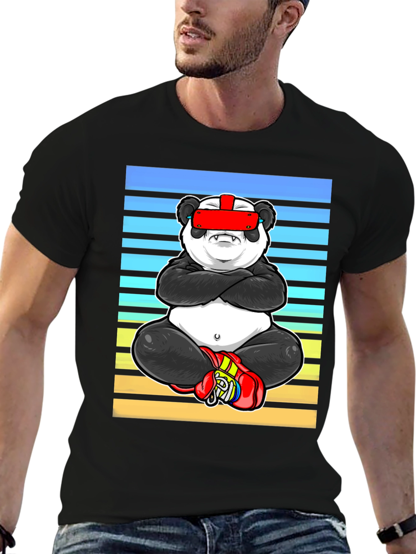 Cool Panda VR Boxing T-Shirt