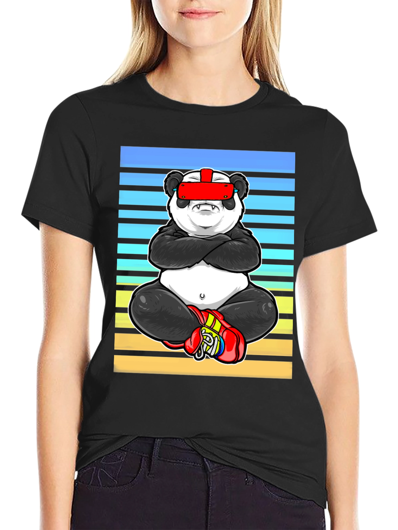 Cool Panda VR Boxing T-Shirt