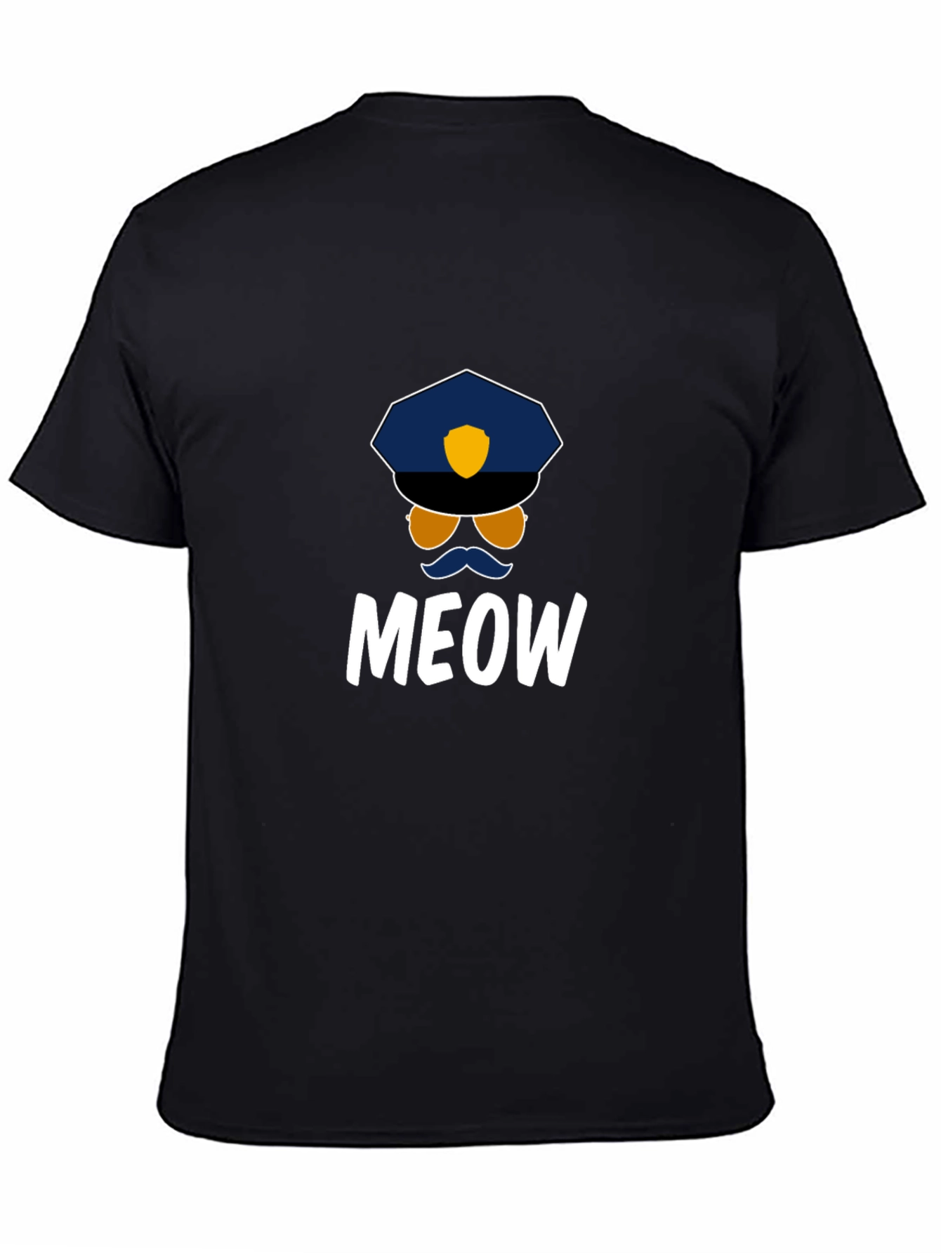 Meow Cop T-Shirt - Fun Graphic Tee
