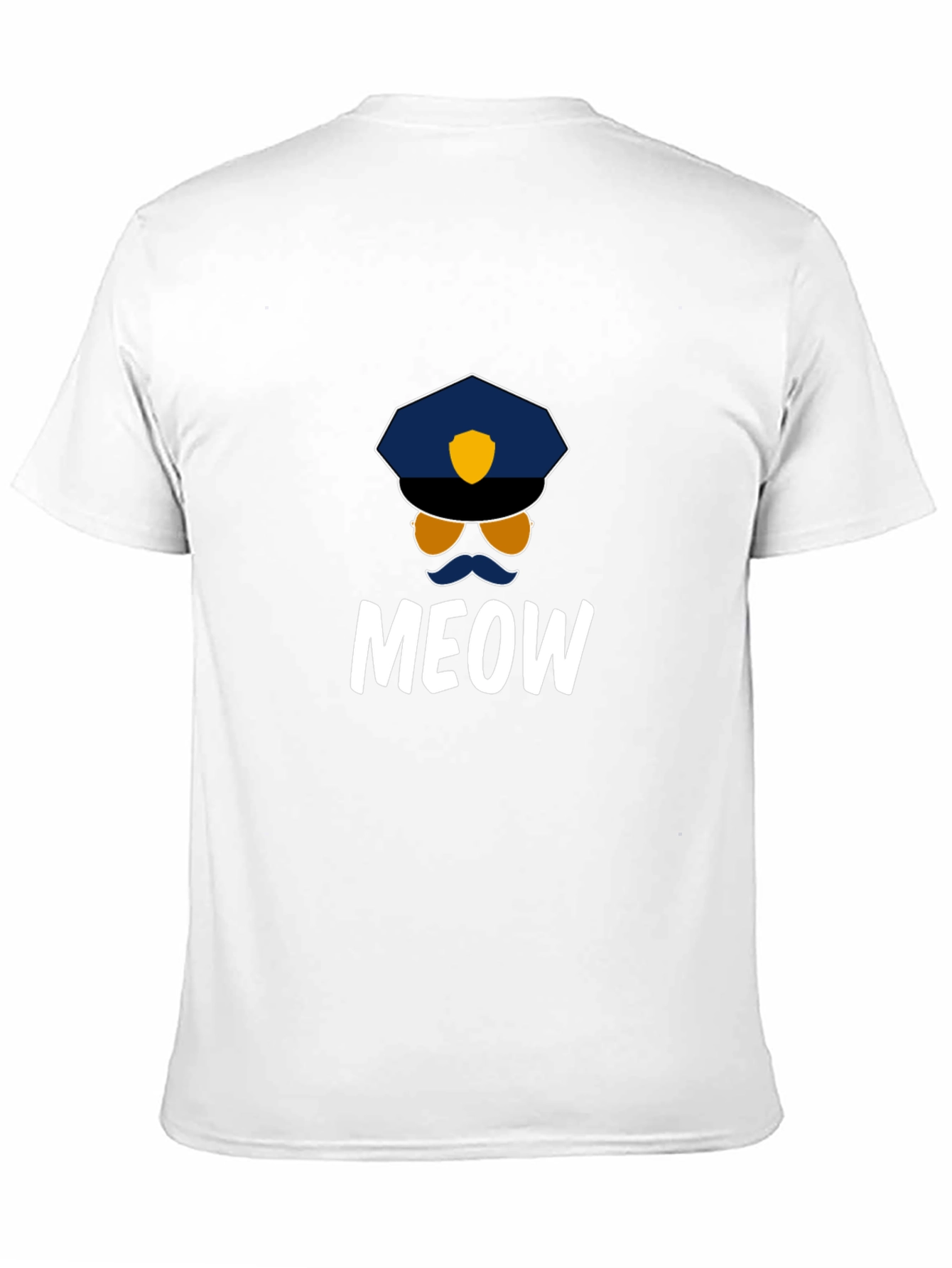 Meow Cop T-Shirt - Fun Graphic Tee