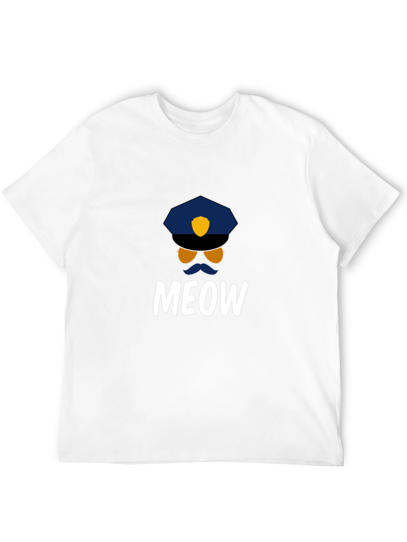 Meow Cop T-Shirt - Fun Graphic Tee