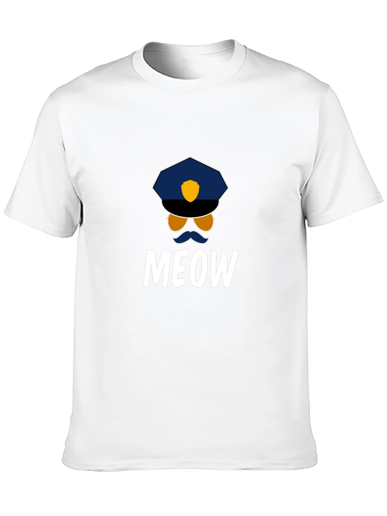Meow Cop T-Shirt - Fun Graphic Tee
