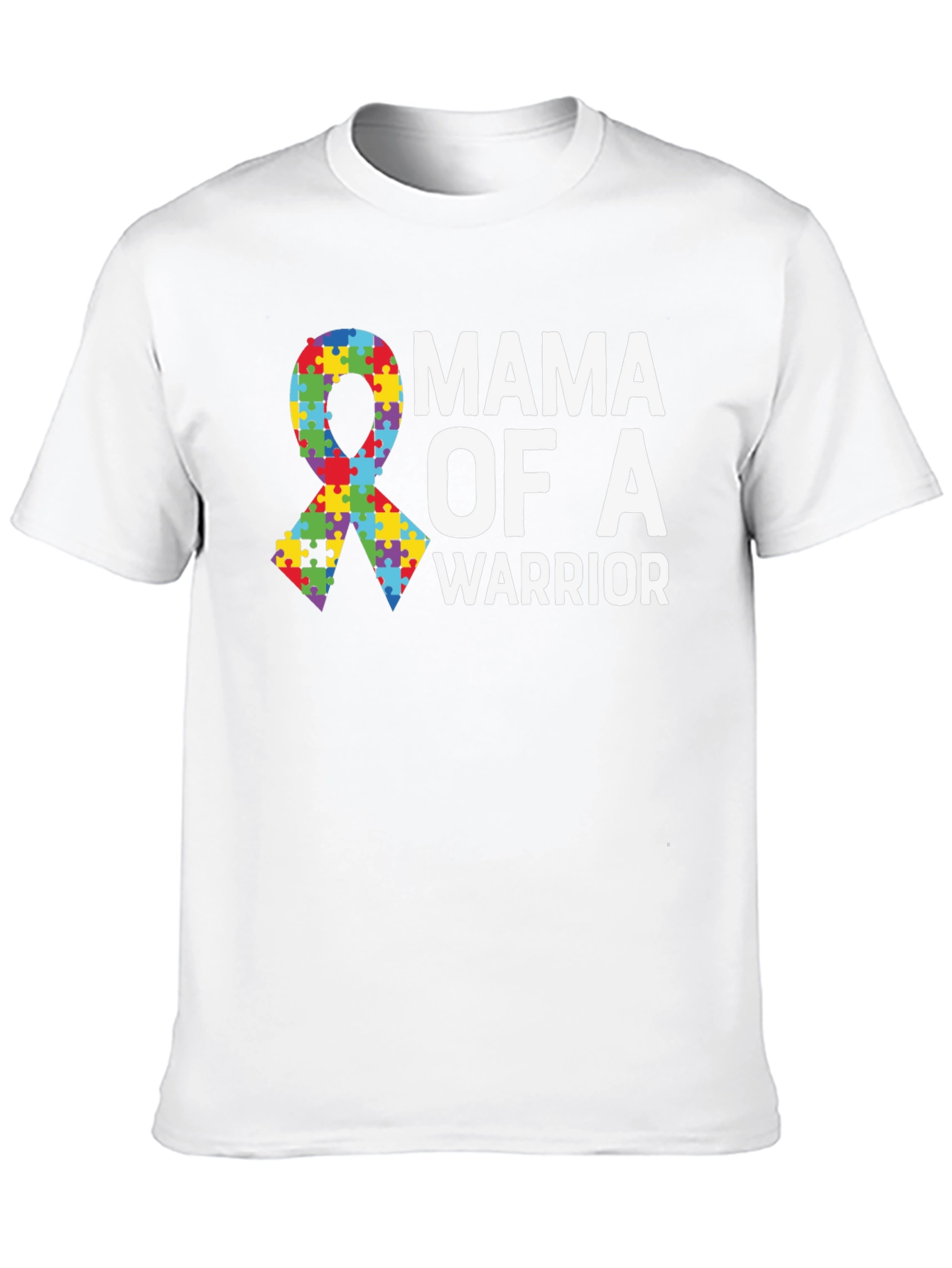 Mama of a Warrior Autism Awareness T-Shirt
