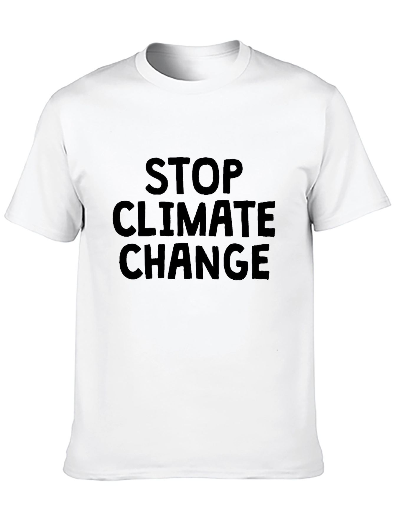 Stop Climate Change Black T-Shirt