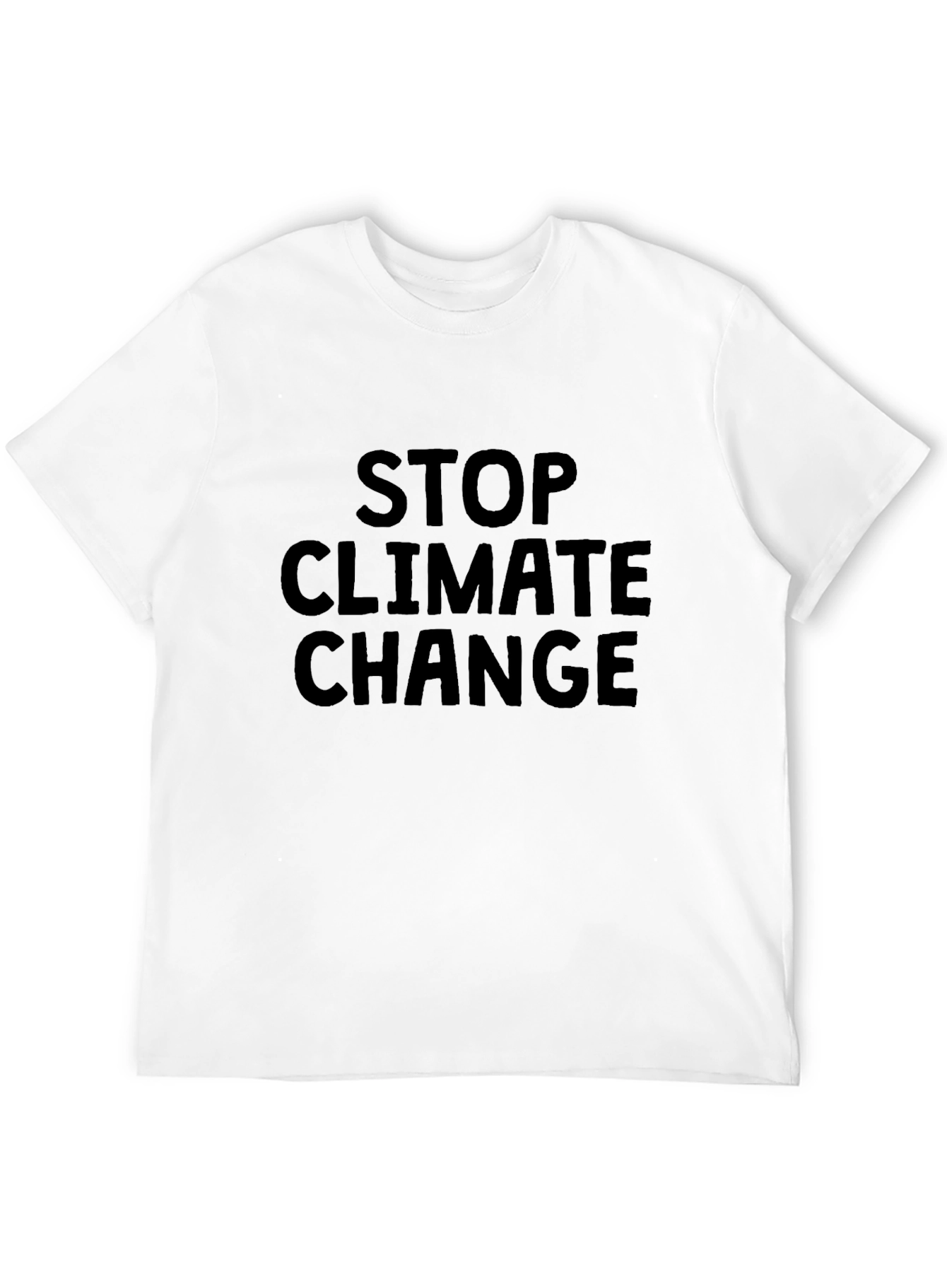 Stop Climate Change Black T-Shirt