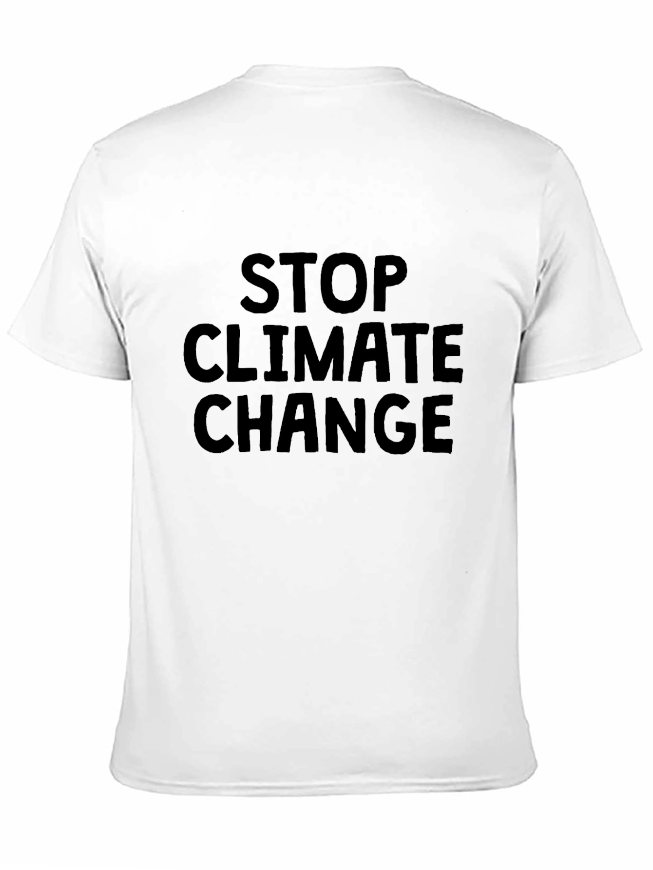 Stop Climate Change Black T-Shirt