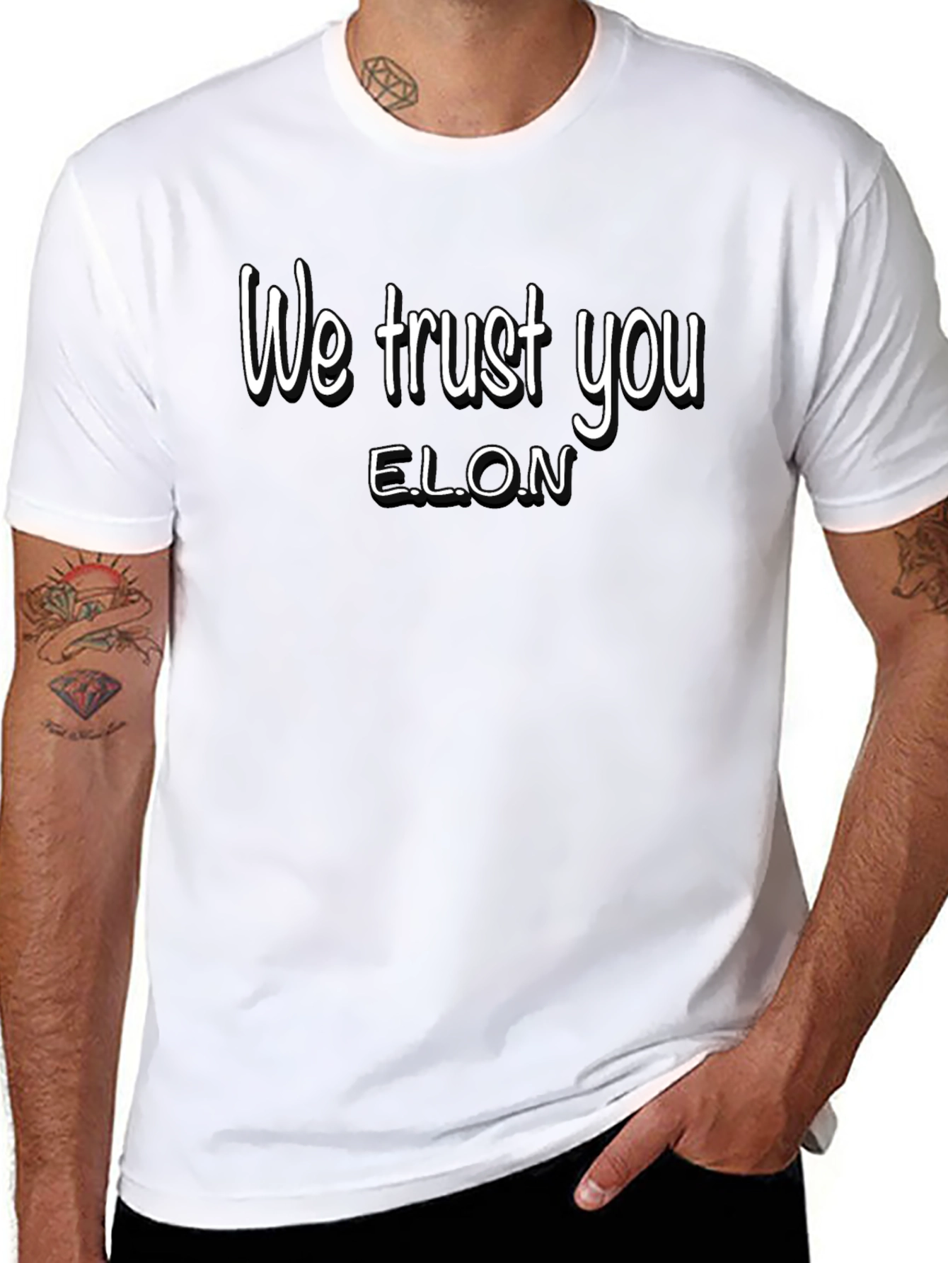 We Trust You ELON Graphic T-Shirt