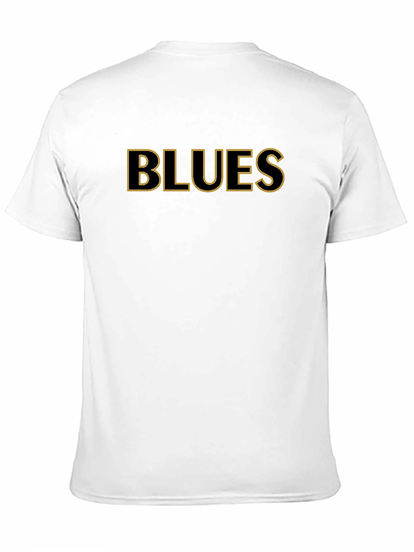 Blues Graphic Tee - Black Cotton T-Shirt