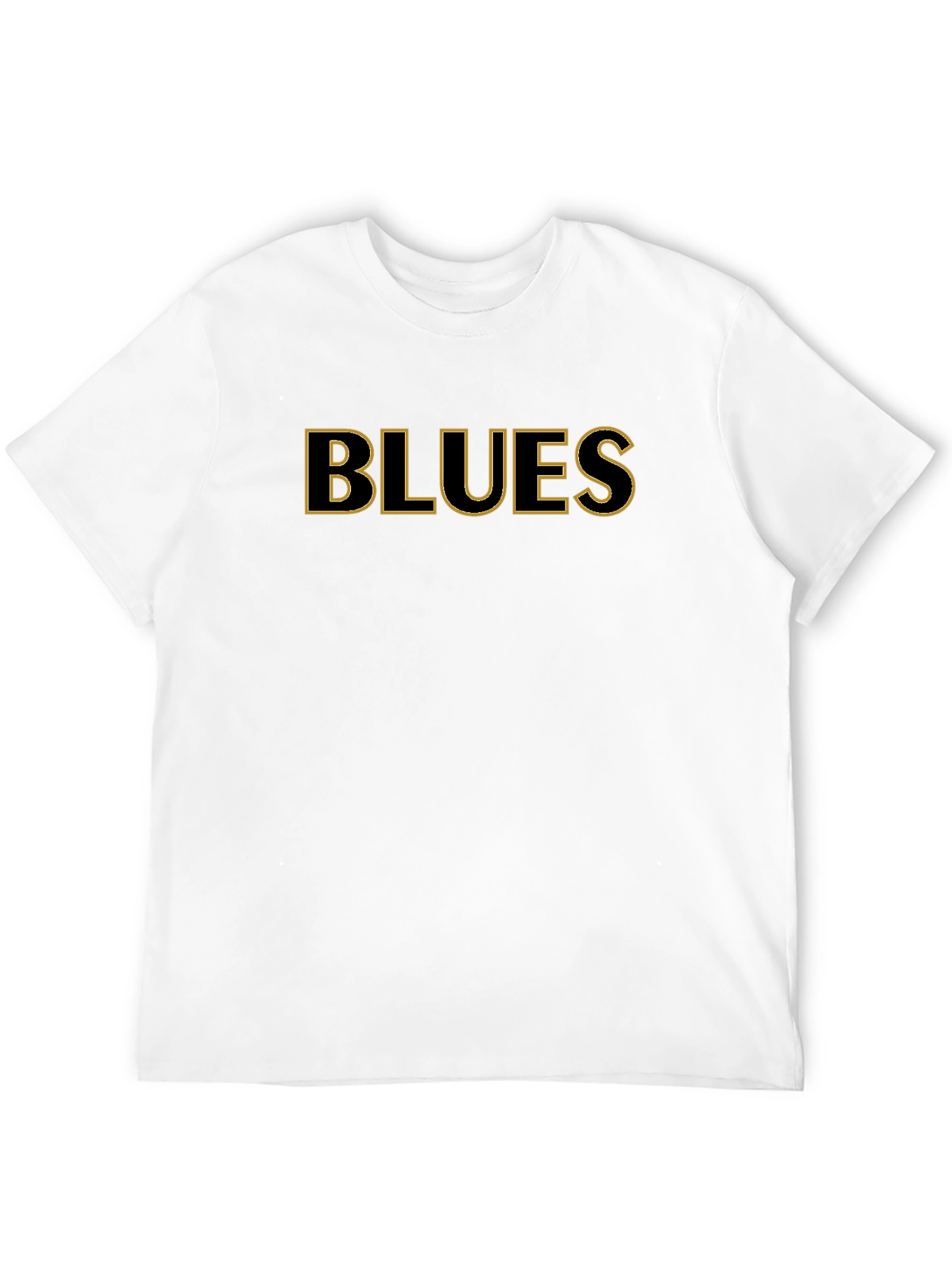 Blues Graphic Tee - Black Cotton T-Shirt