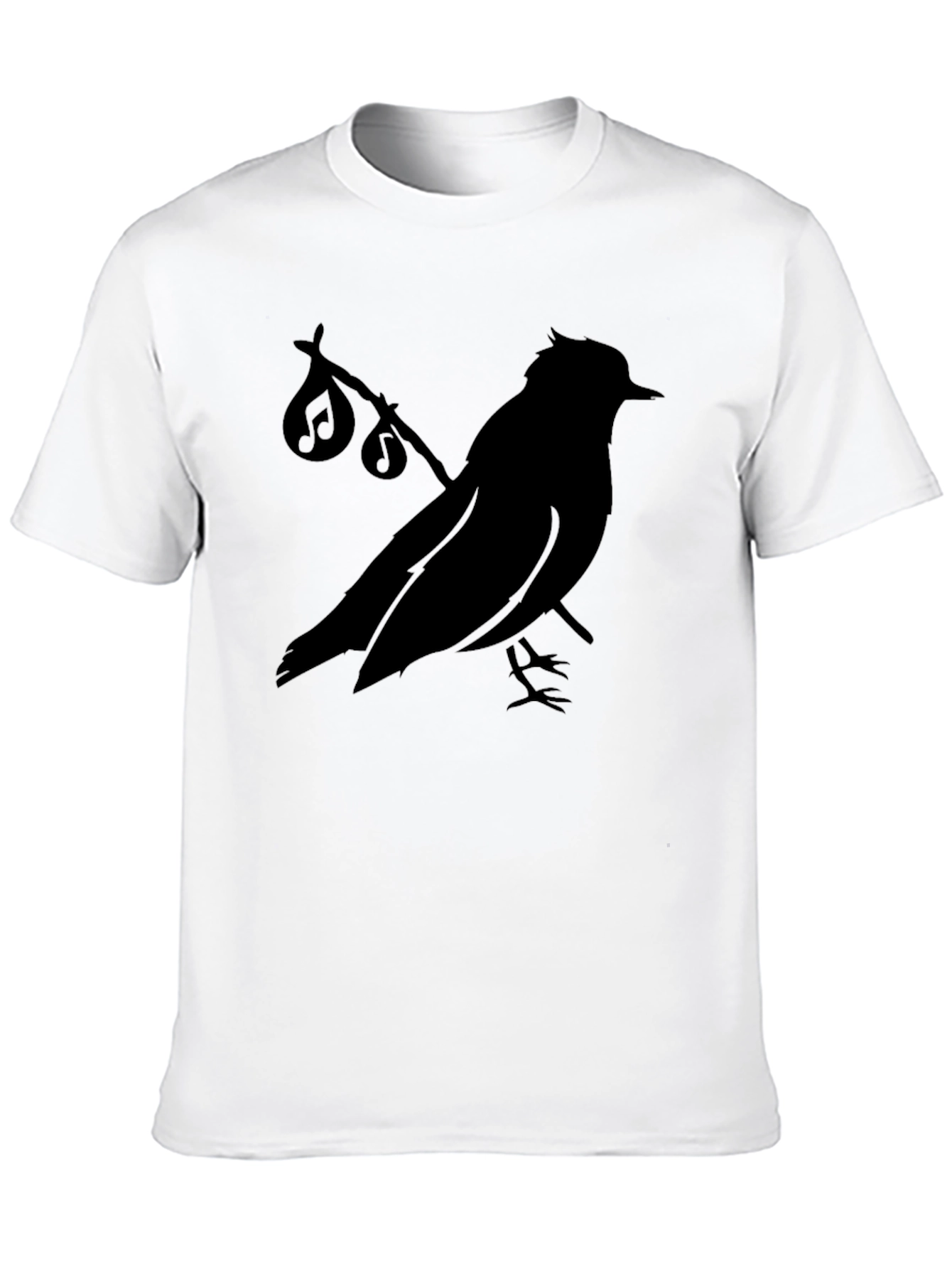 Musical Bird Black Graphic Tee
