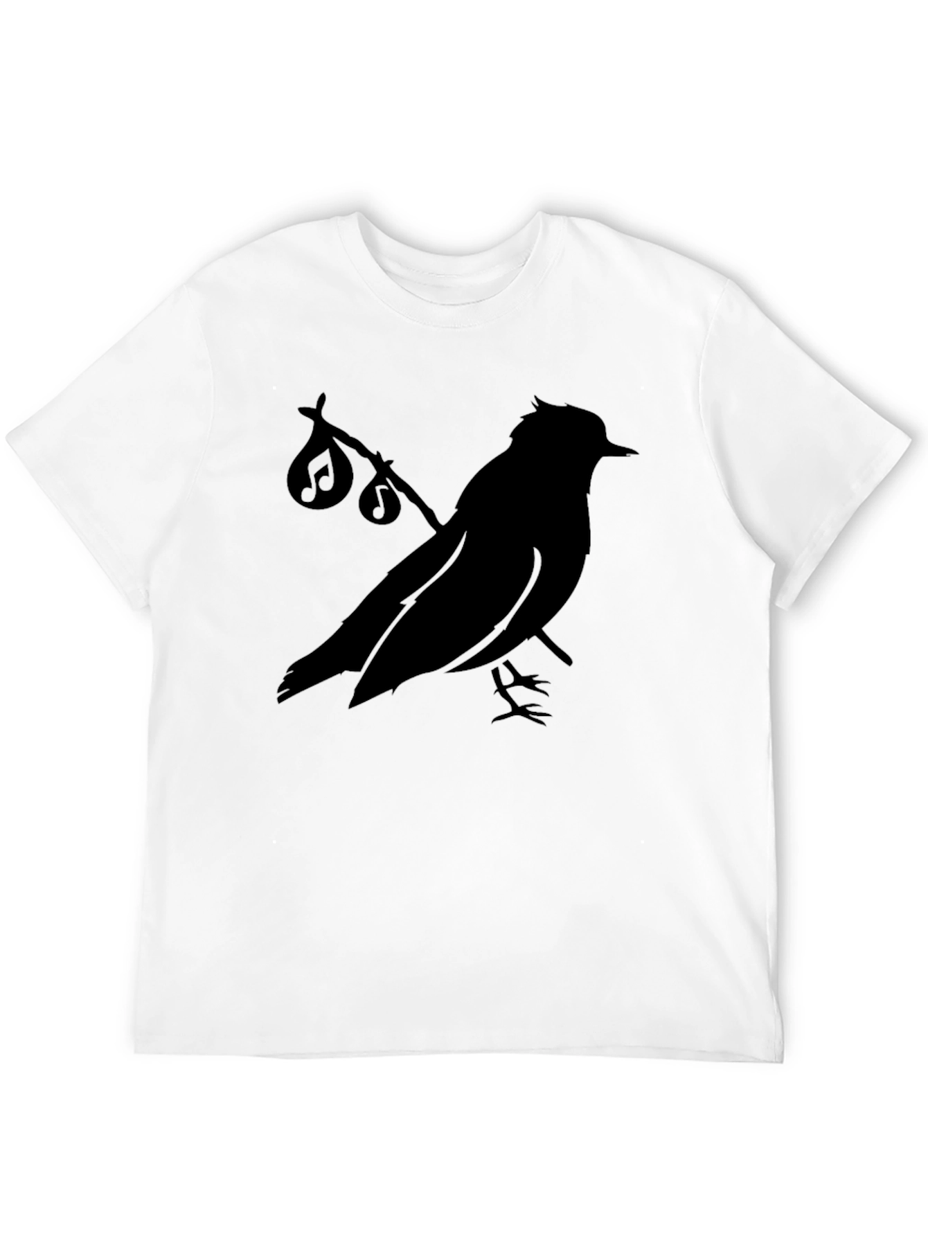 Musical Bird Black Graphic Tee