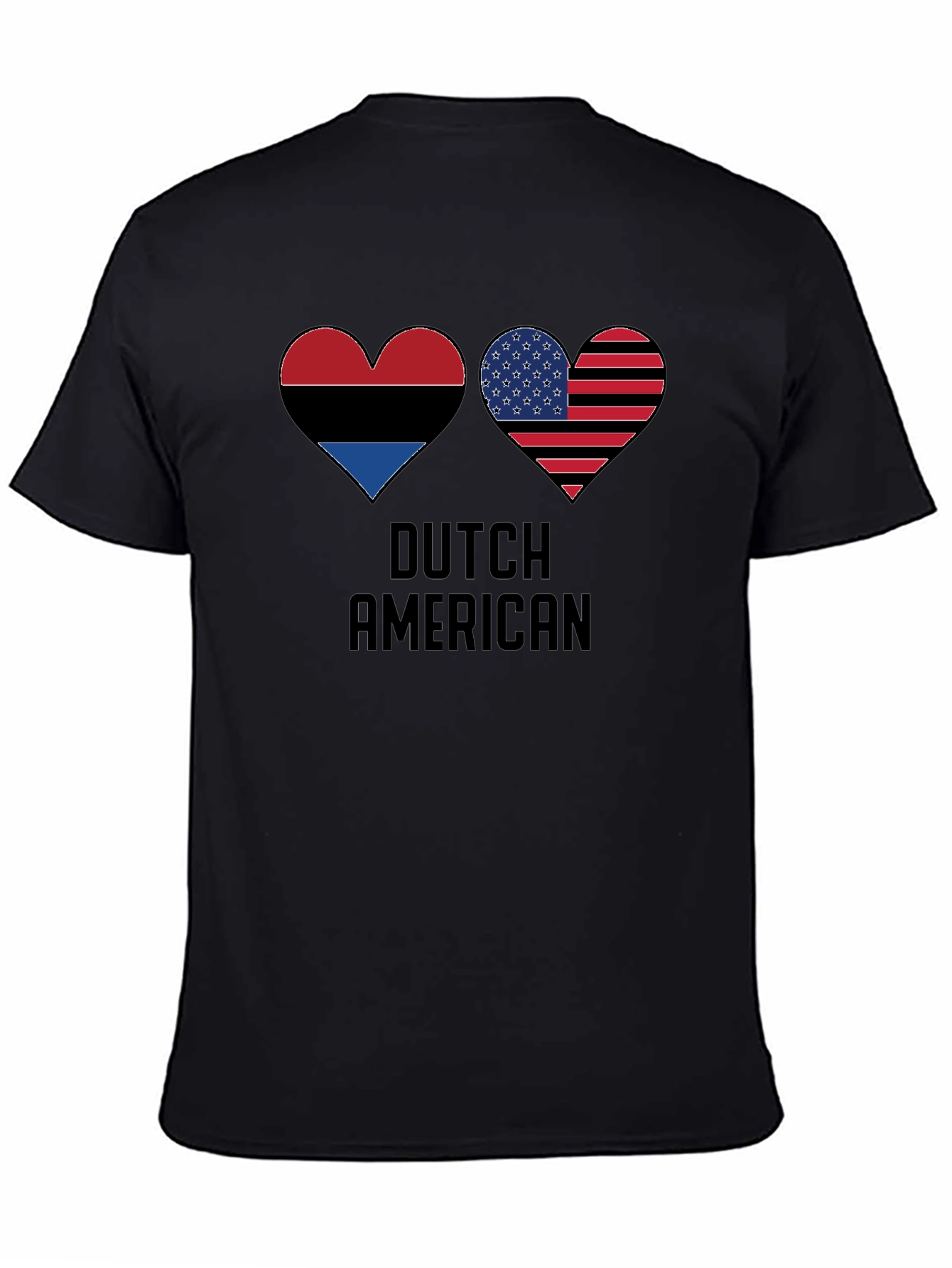 Dutch American Flag Heart T-Shirt