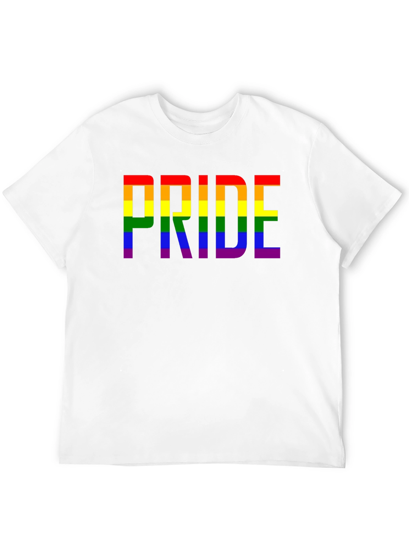 Pride Rainbow Graphic T-Shirt - Black