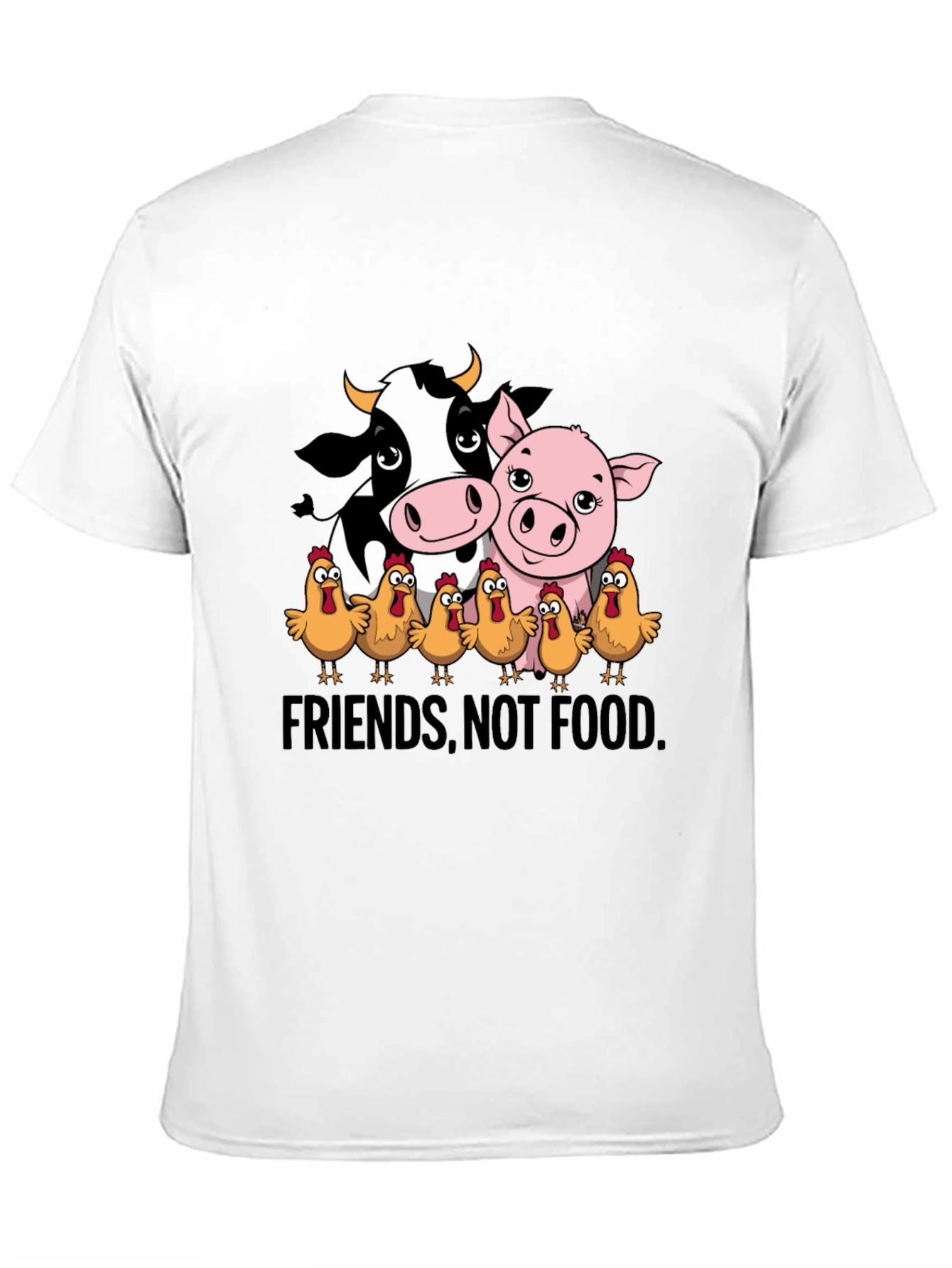 Vegan Friends Not Food Graphic Tee