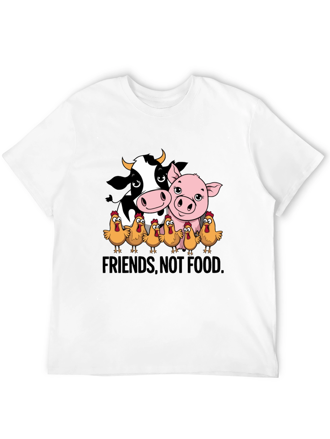 Vegan Friends Not Food Graphic Tee