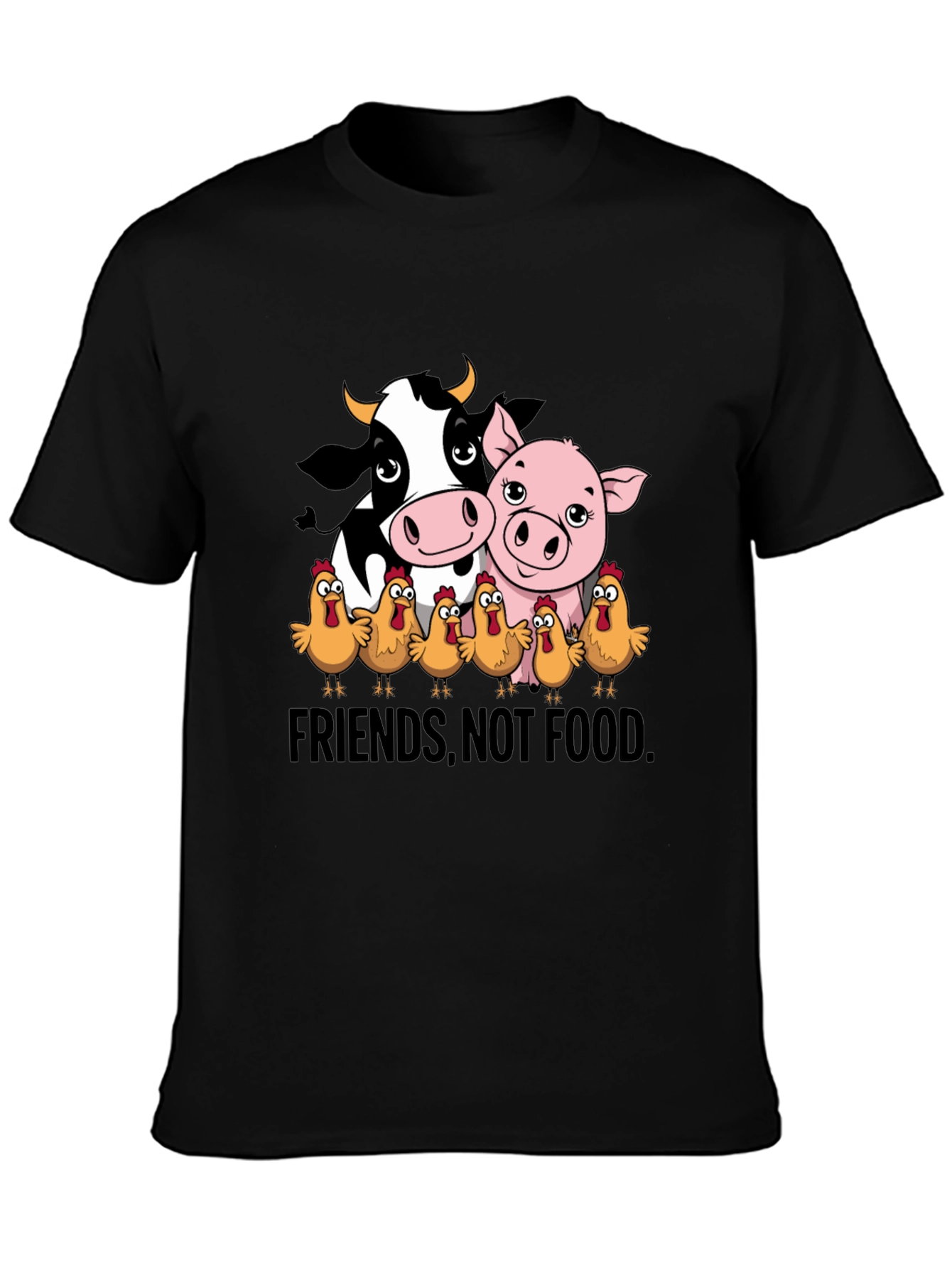Vegan Friends Not Food Graphic Tee