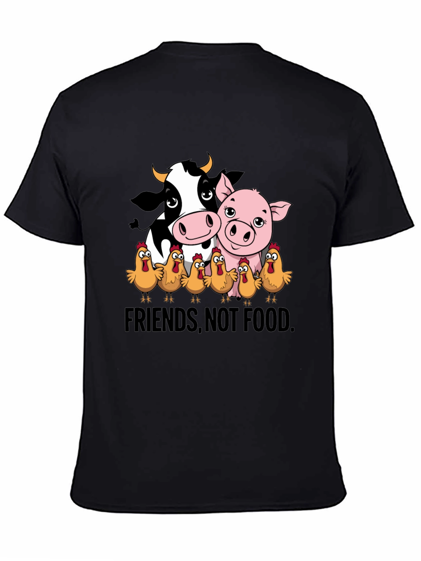 Vegan Friends Not Food Graphic Tee