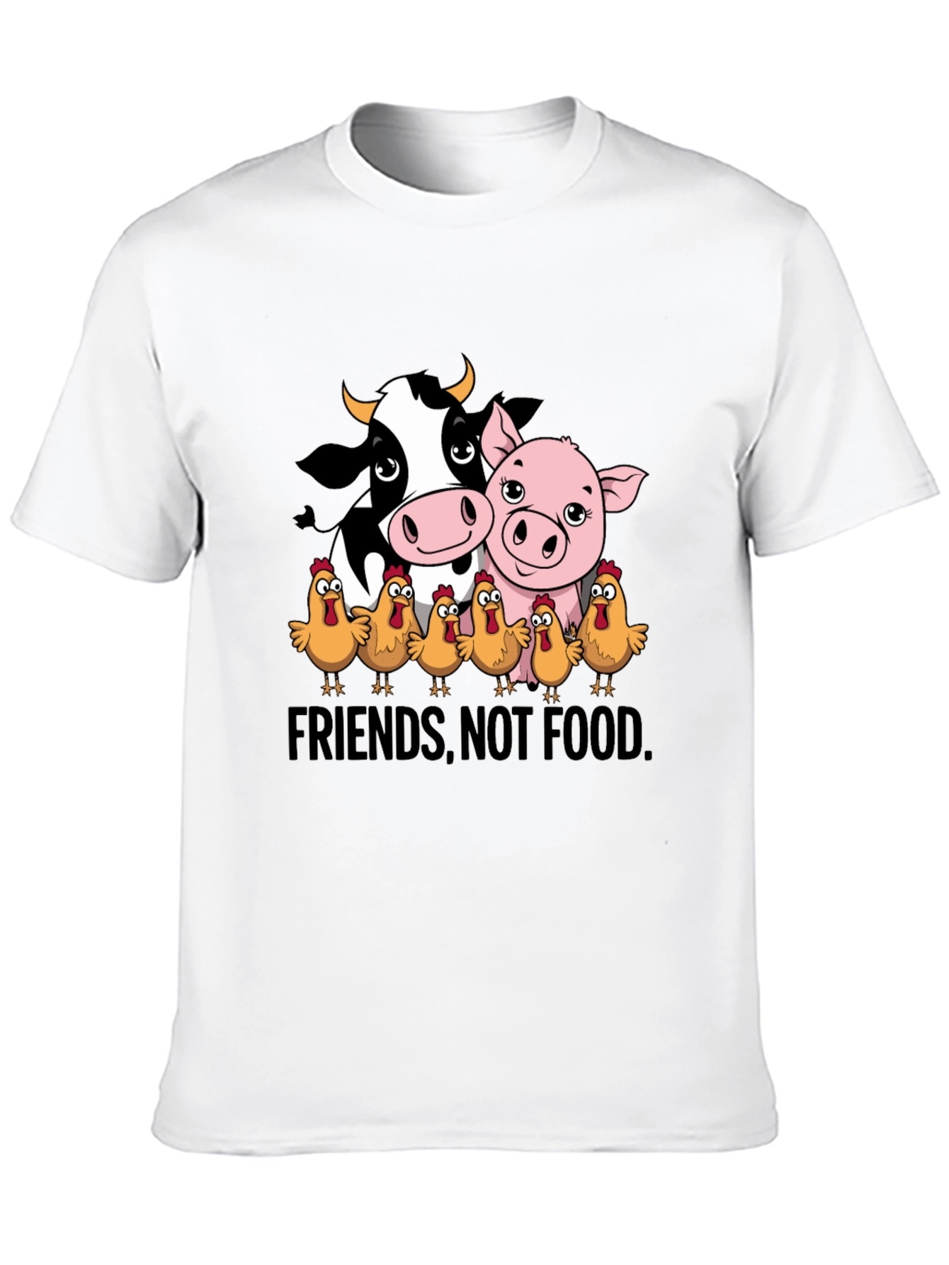 Vegan Friends Not Food Graphic Tee