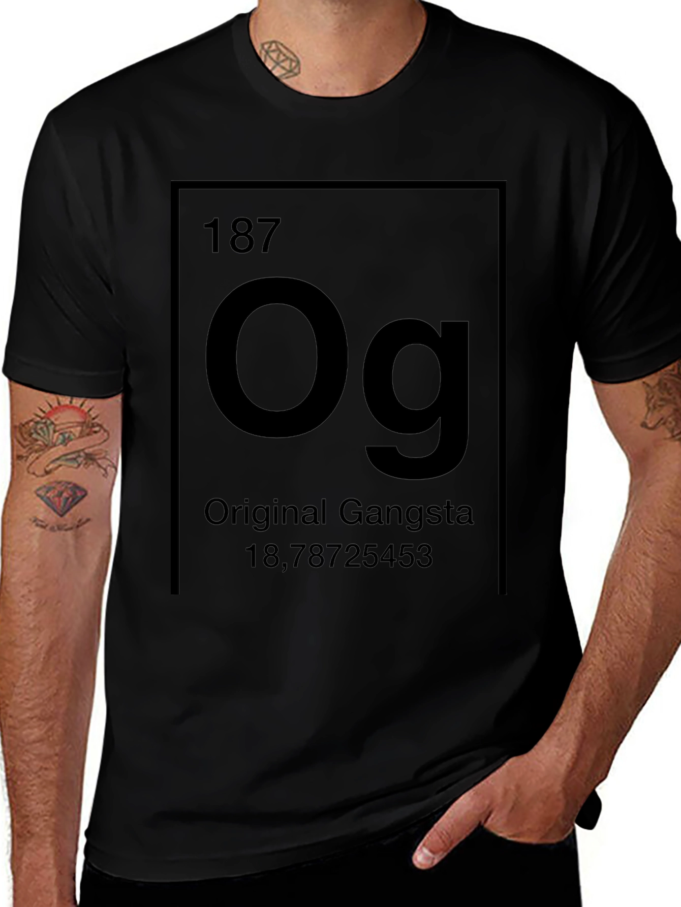 Original Gangsta OG Element Black T-Shirt