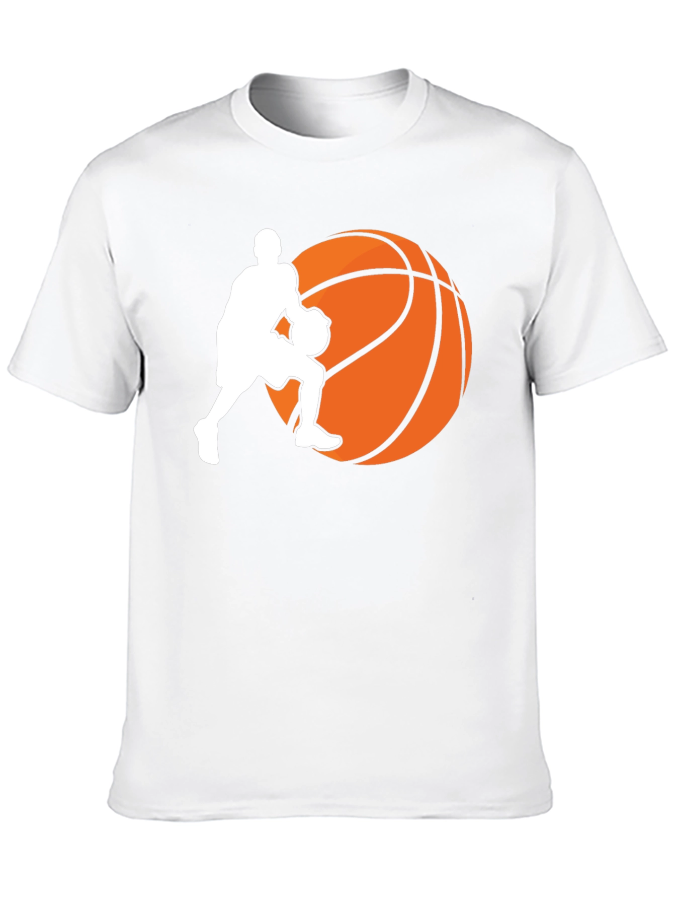 Basketball Player Graphic Tee - Black Cotton T-Shirt