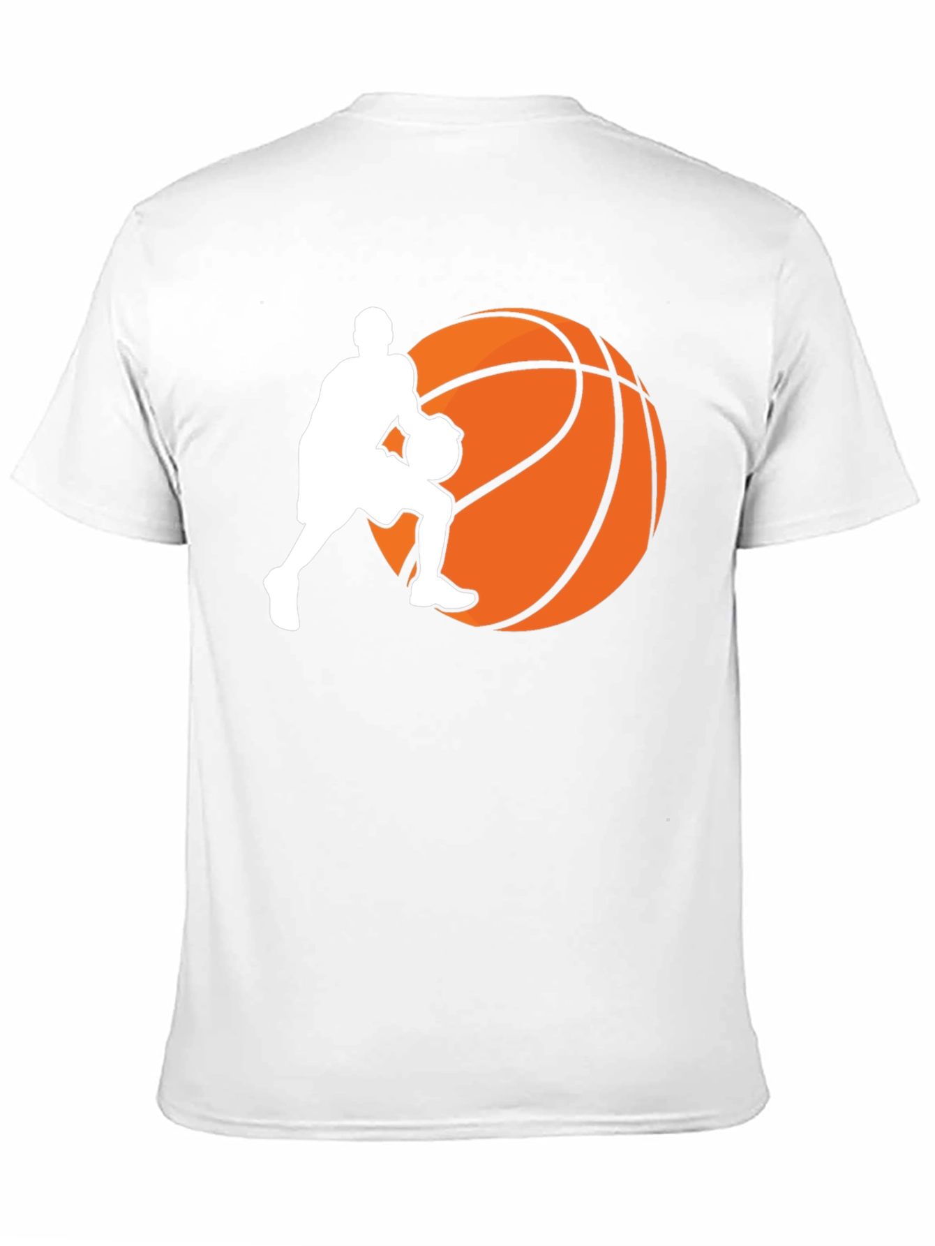 Basketball Player Graphic Tee - Black Cotton T-Shirt