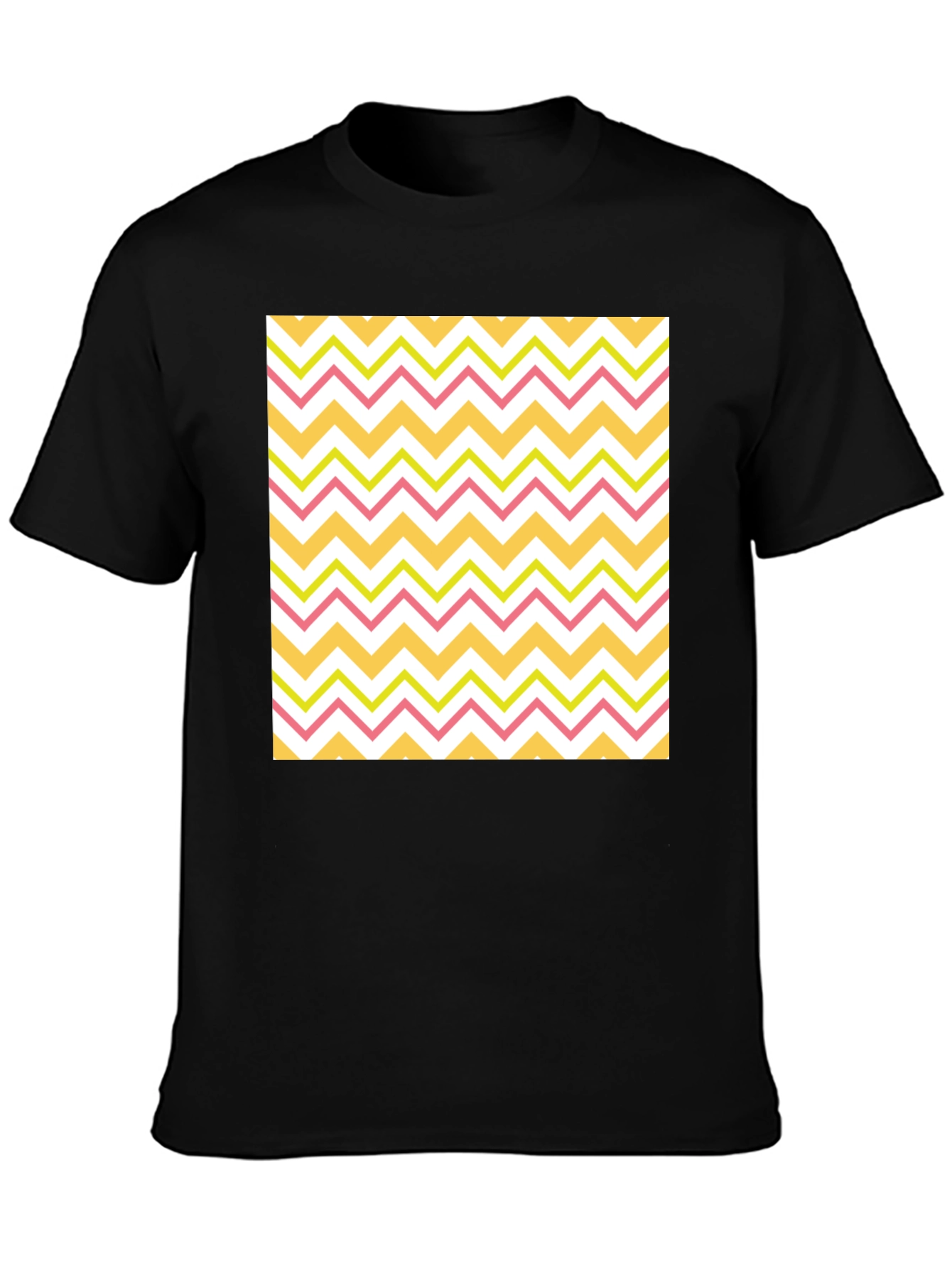 Zigzag Pattern T-Shirt - Casual Style