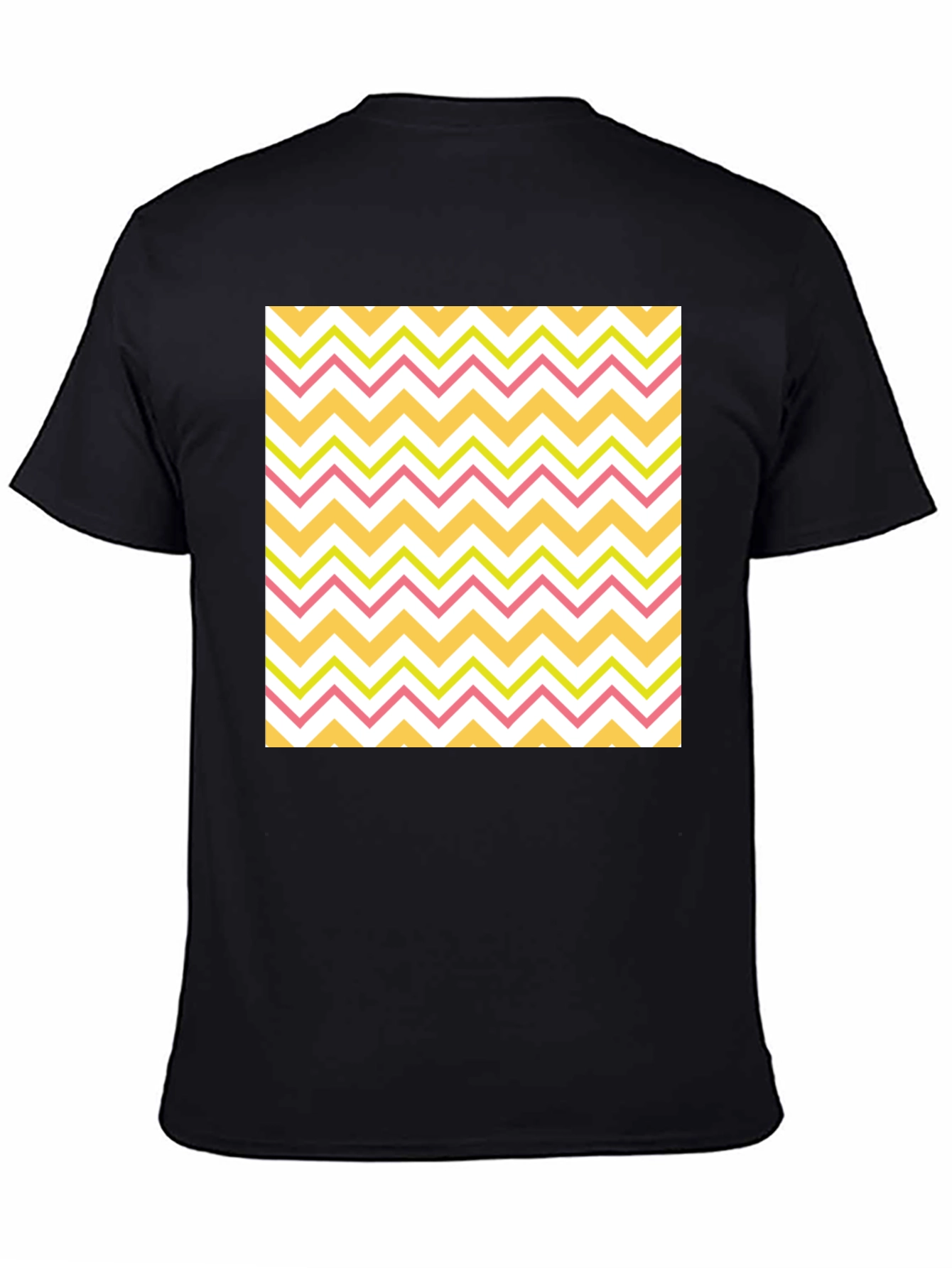 Zigzag Pattern T-Shirt - Casual Style