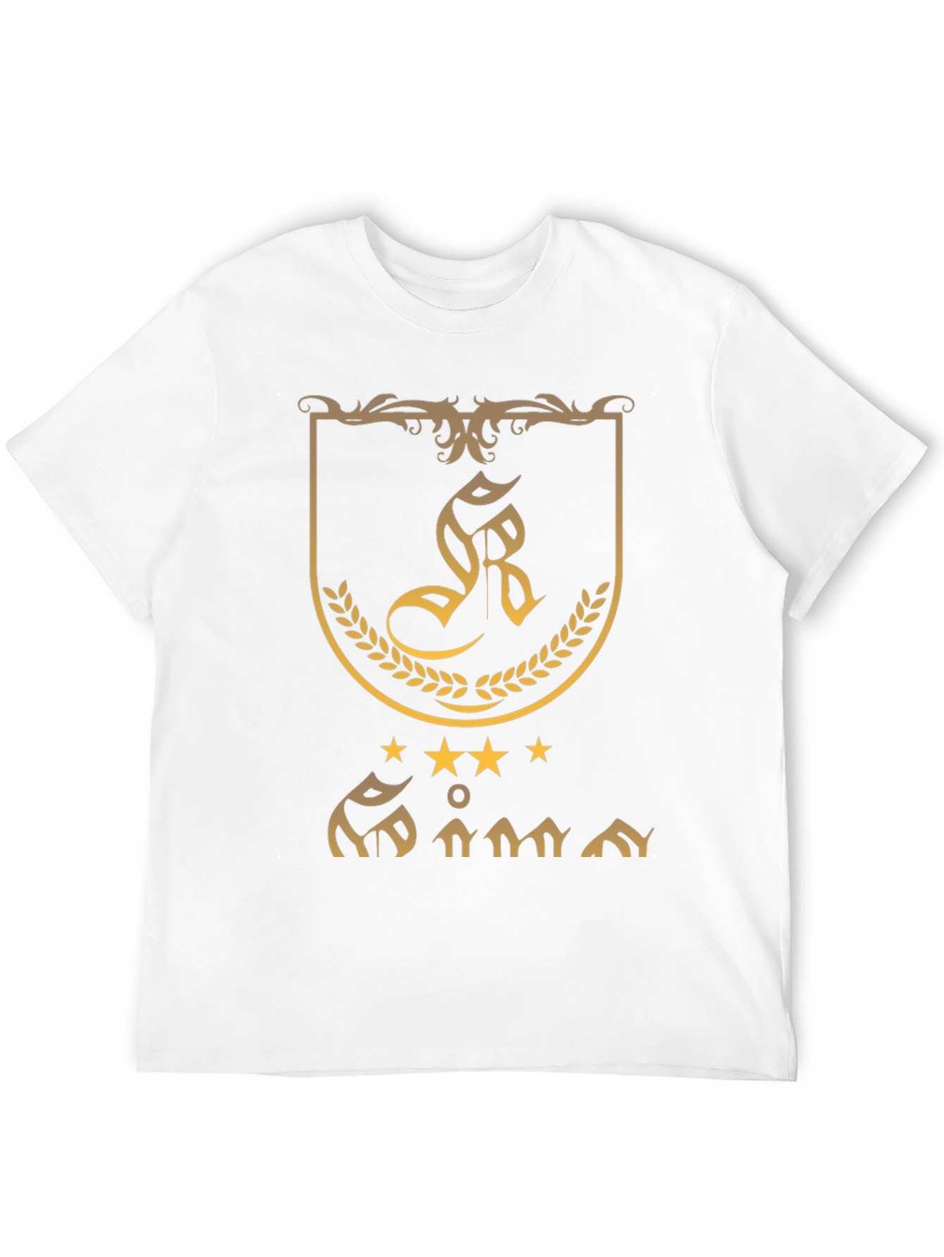 Embroidered Crest Graphic Tee - Black
