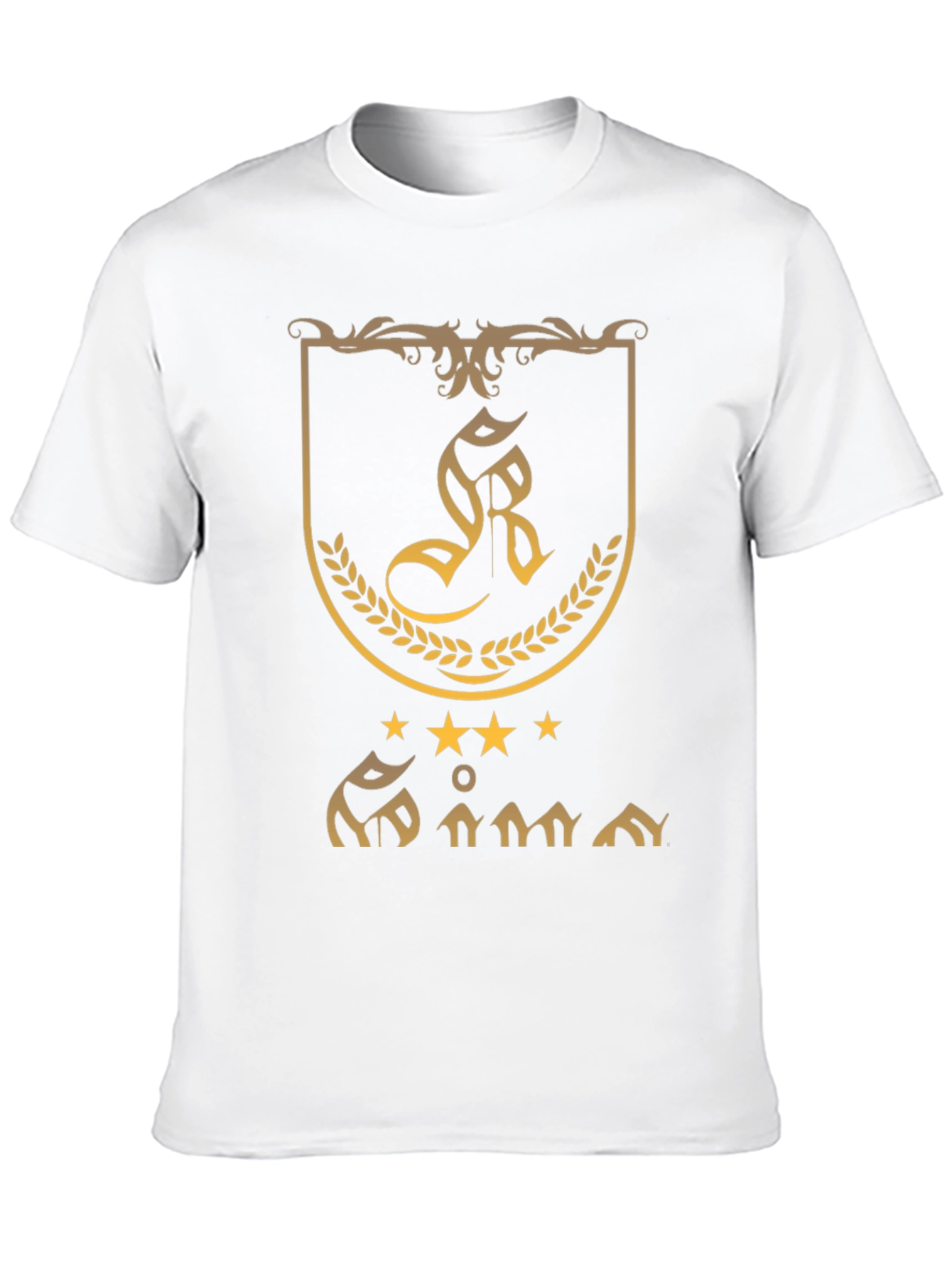 Embroidered Crest Graphic Tee - Black
