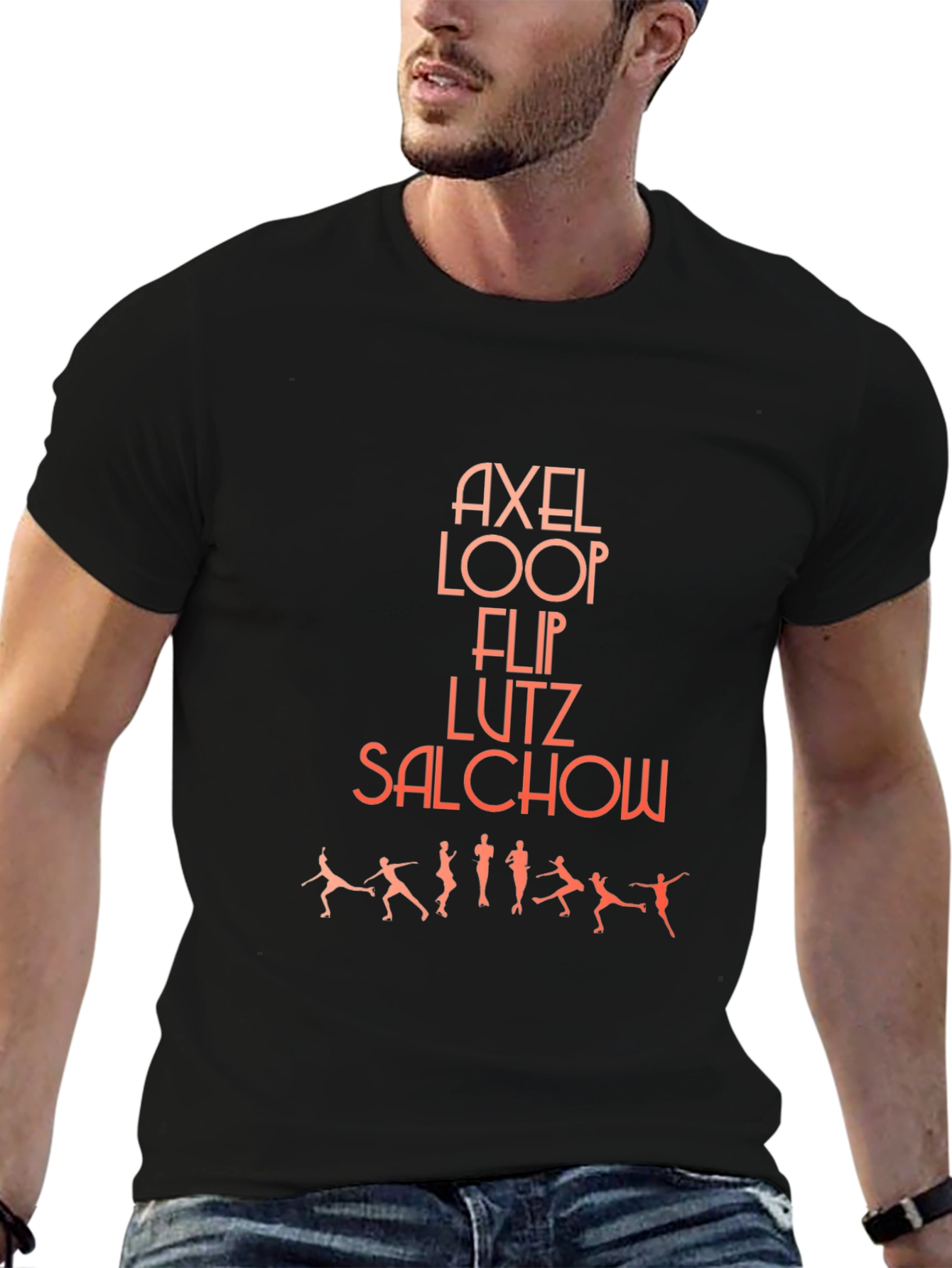 Figure Skating Jumps T-Shirt - Axel Loop Flip