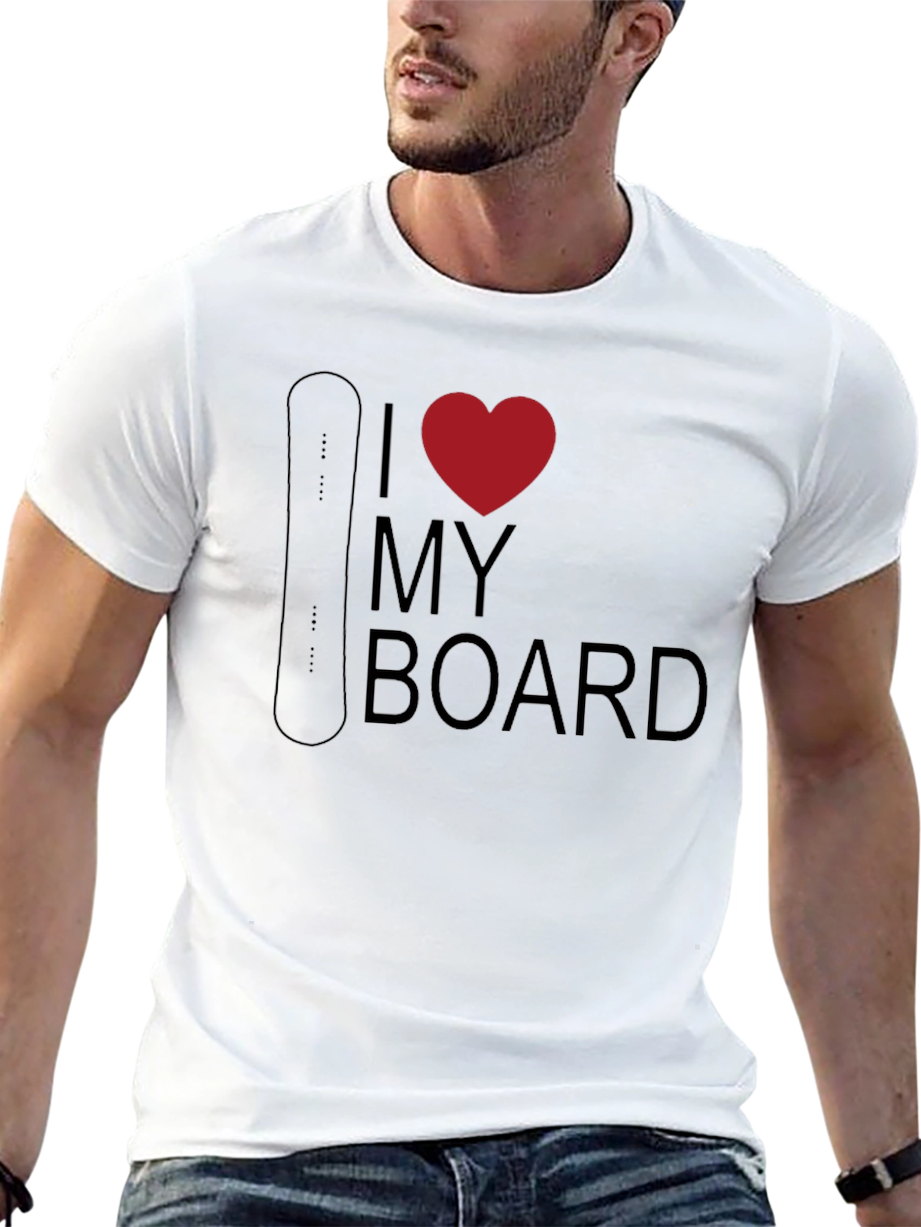 I Love My Board - Snowboarding T-Shirt