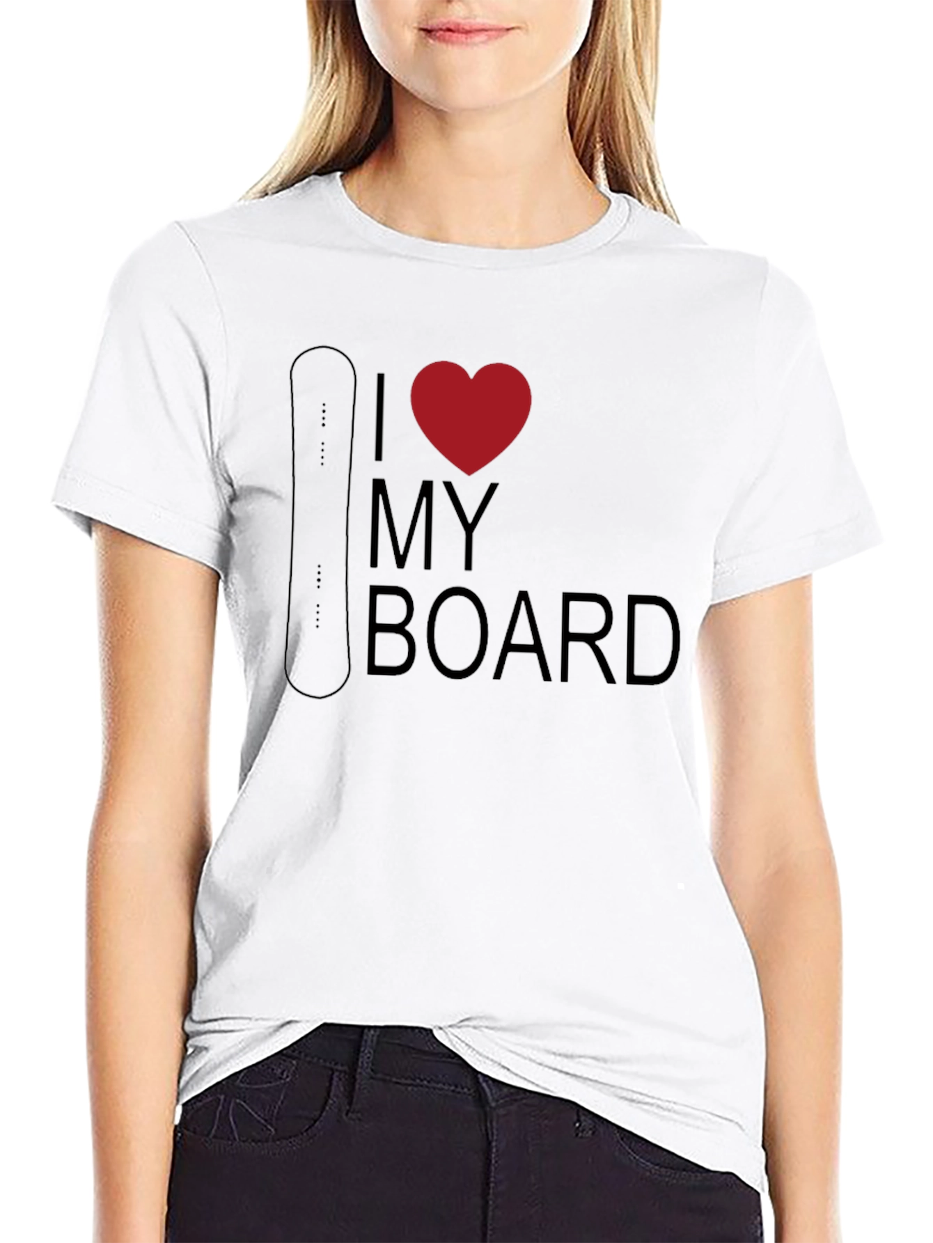 I Love My Board - Snowboarding T-Shirt