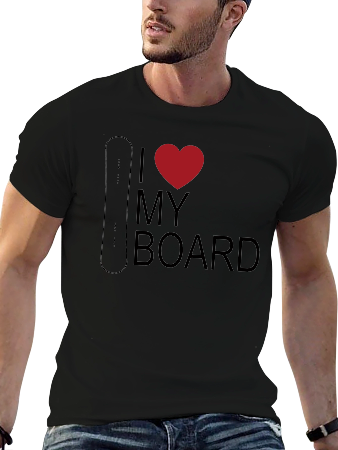 I Love My Board - Snowboarding T-Shirt