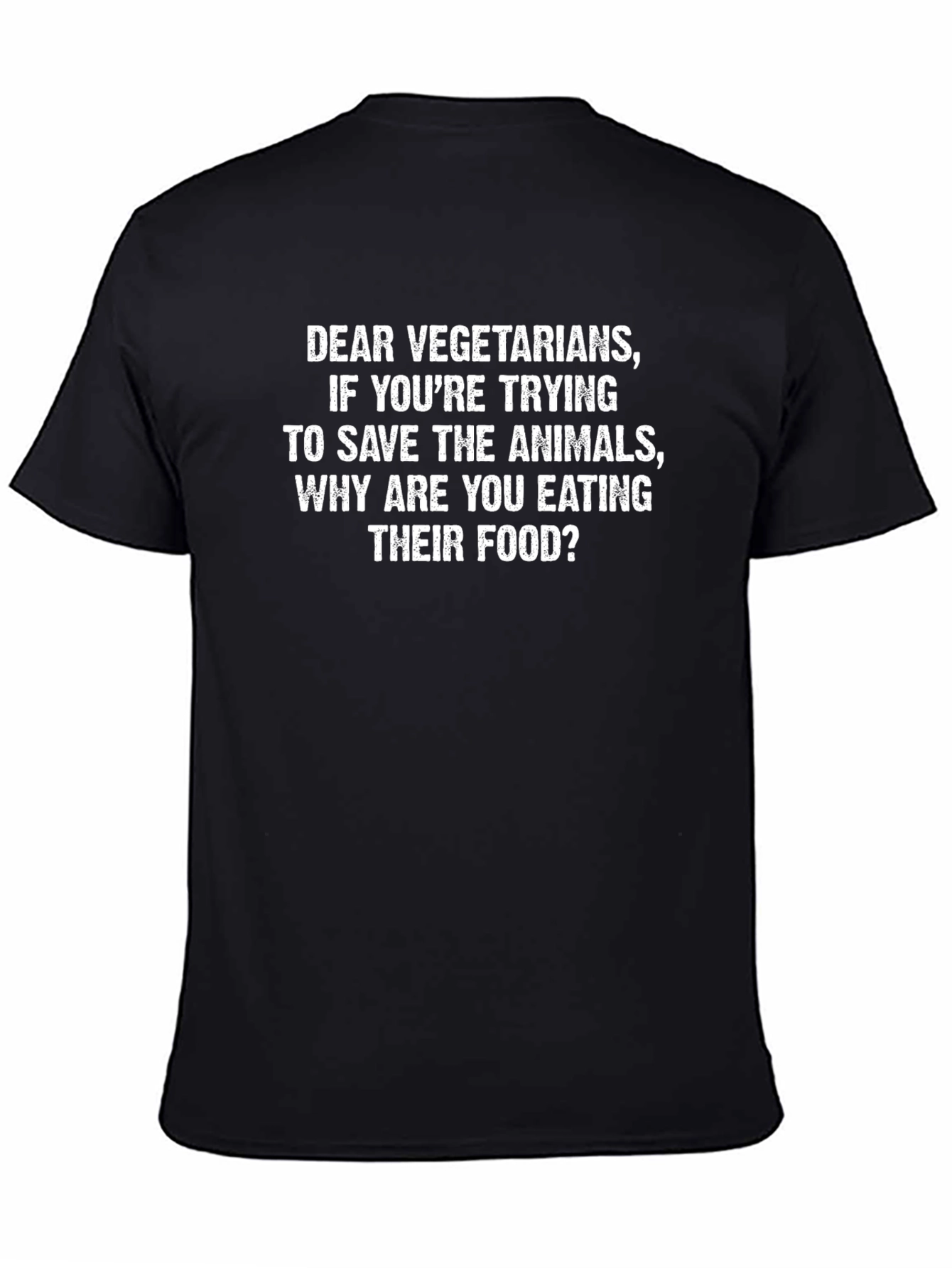 Funny Vegetarian T-Shirt - Animal Food Joke