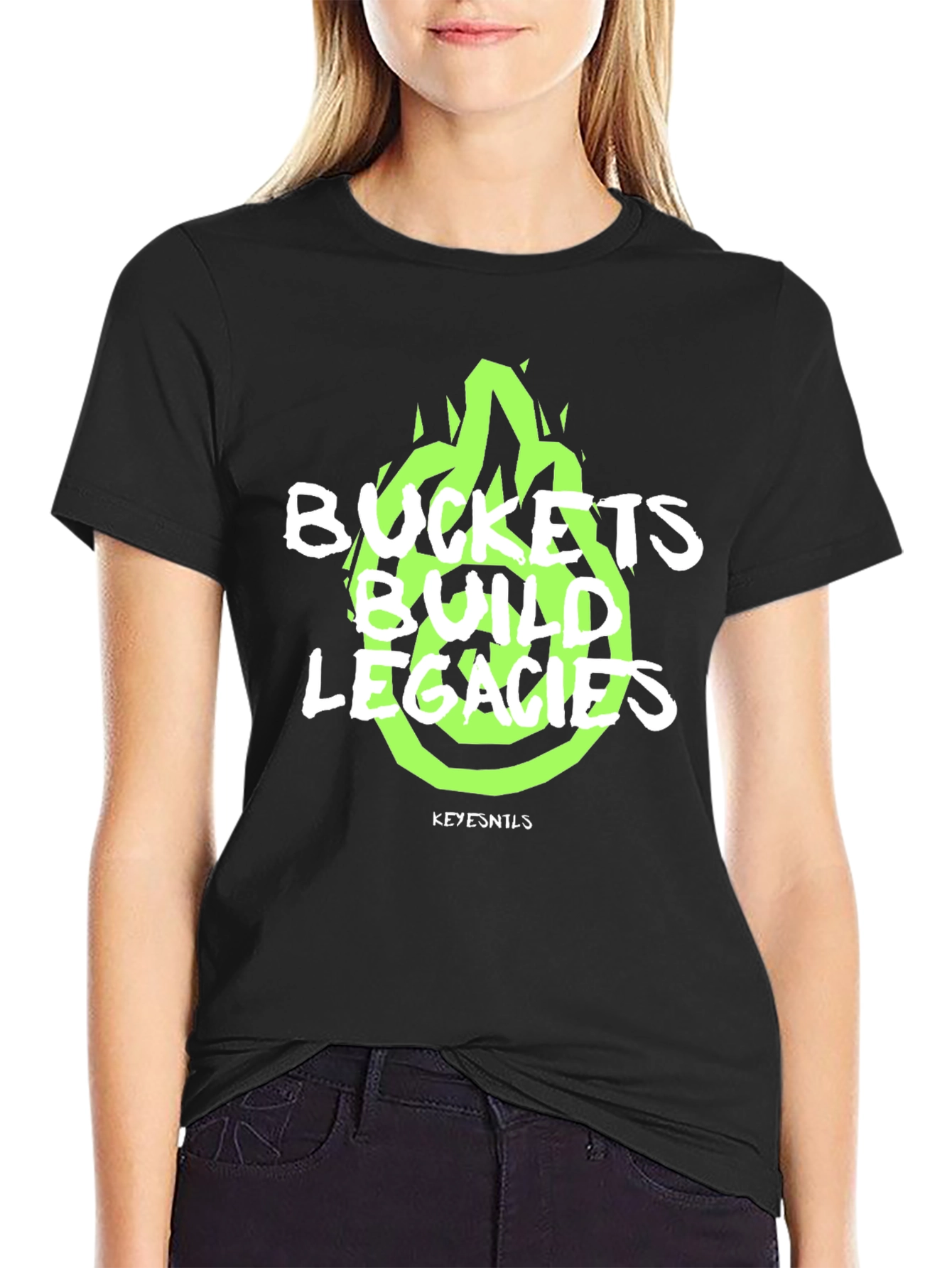 Buckets Build Legacies Graphic Tee - Black