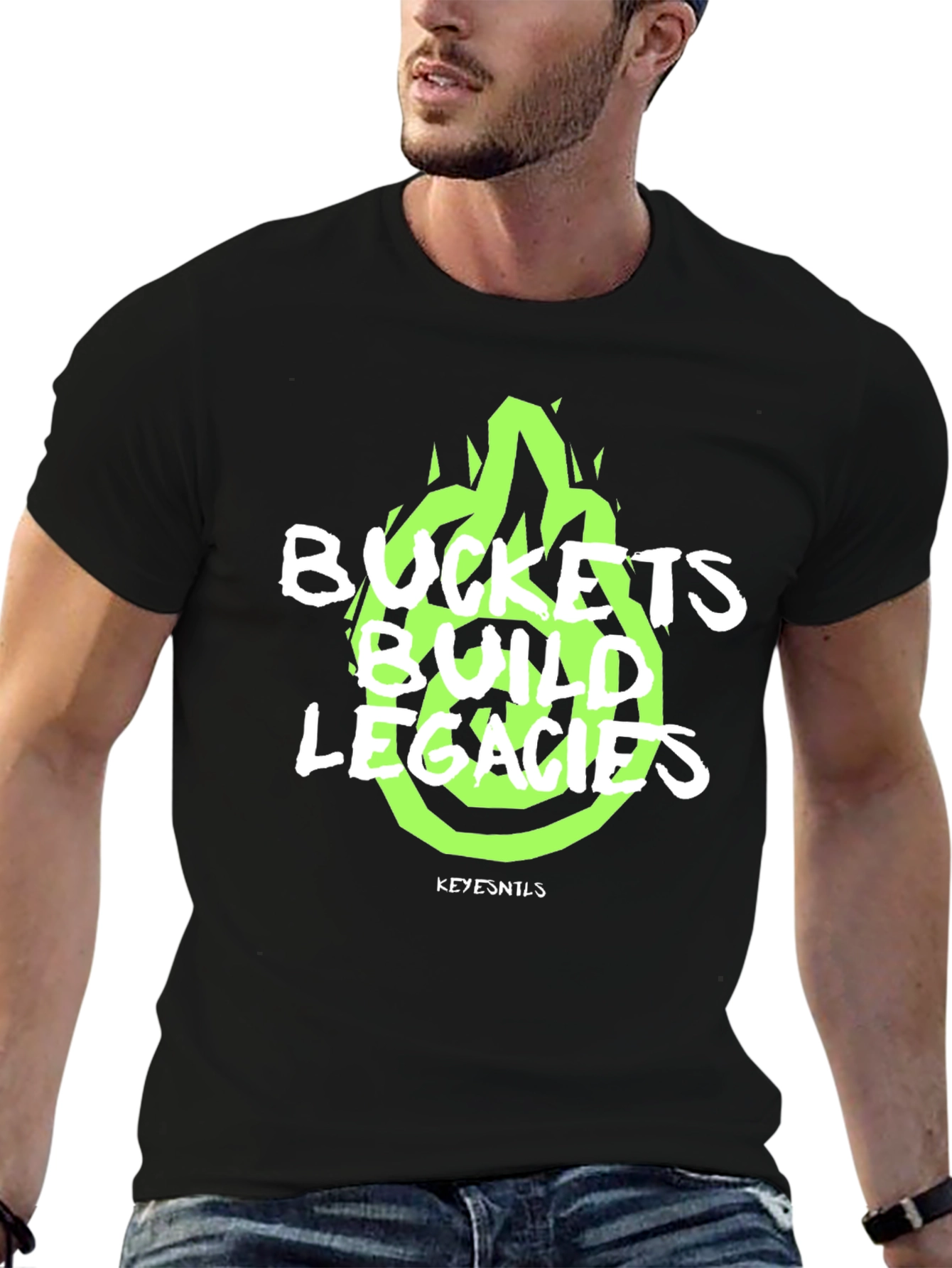 Buckets Build Legacies Graphic Tee - Black