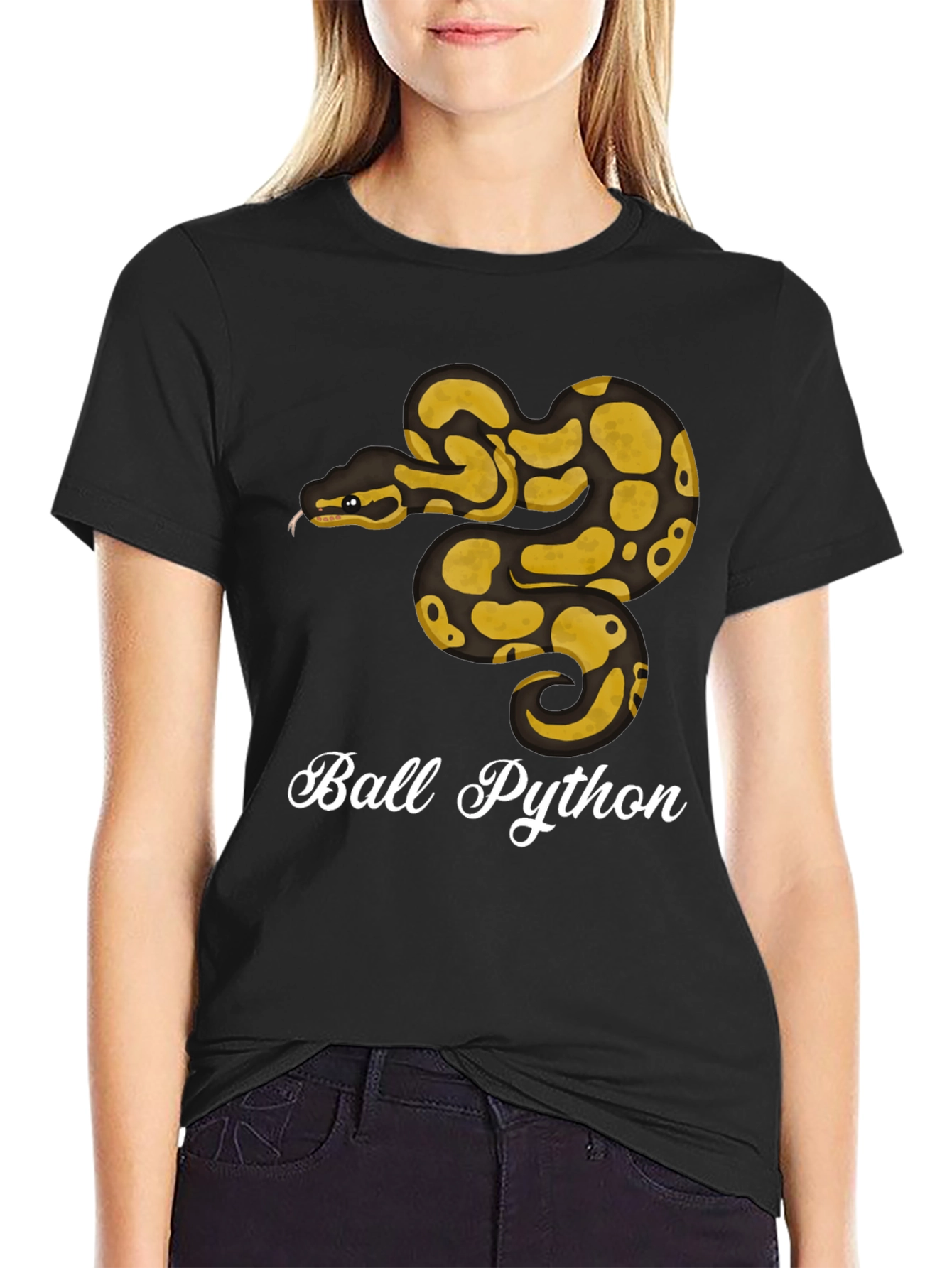 Ball Python Graphic T-Shirt - Reptile Lover Tee