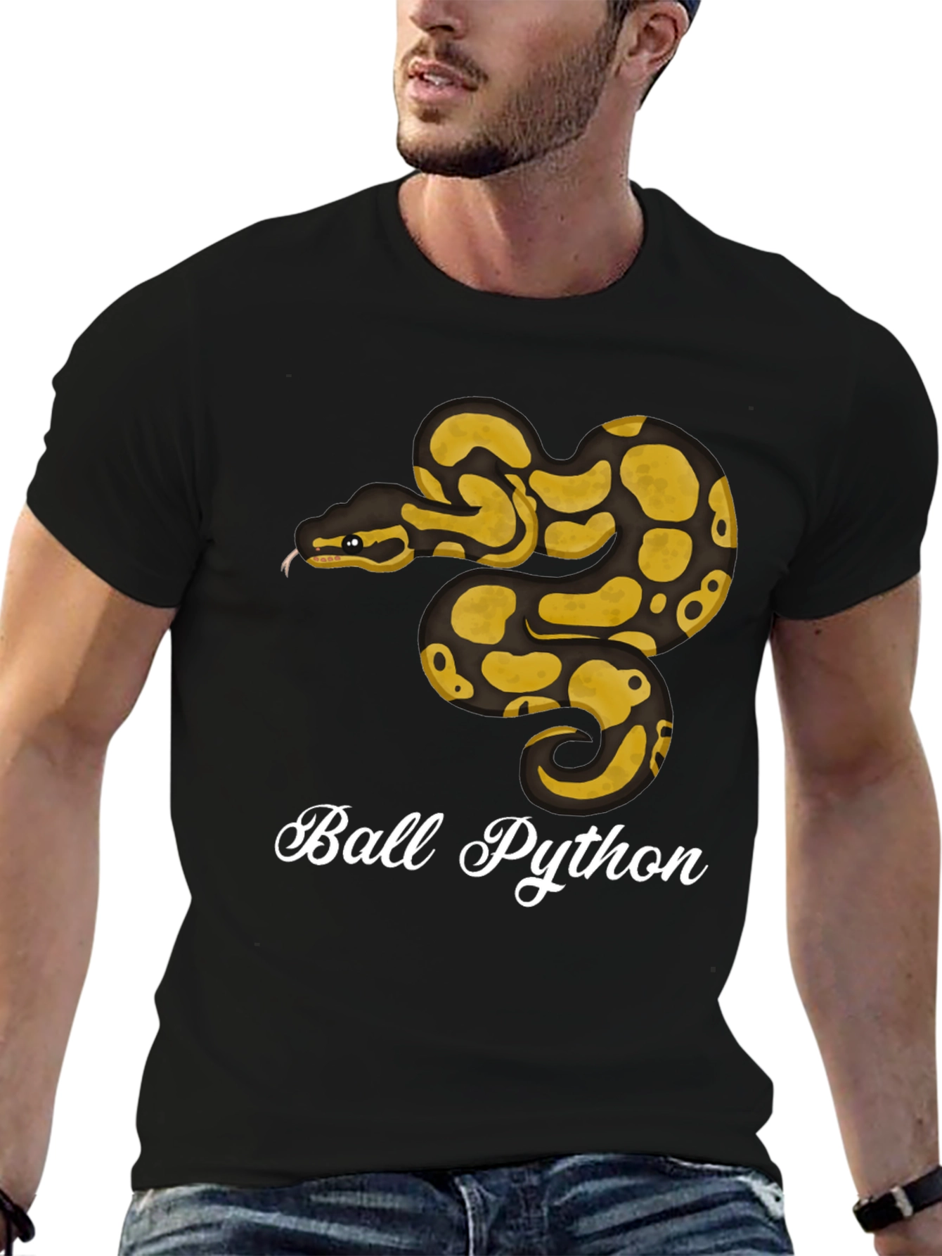 Ball Python Graphic T-Shirt - Reptile Lover Tee