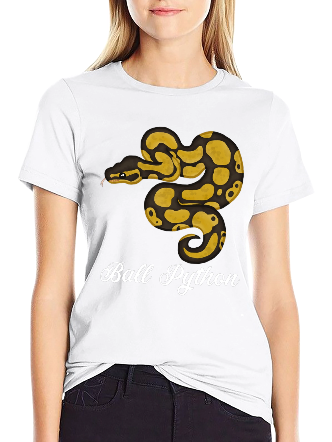Ball Python Graphic T-Shirt - Reptile Lover Tee
