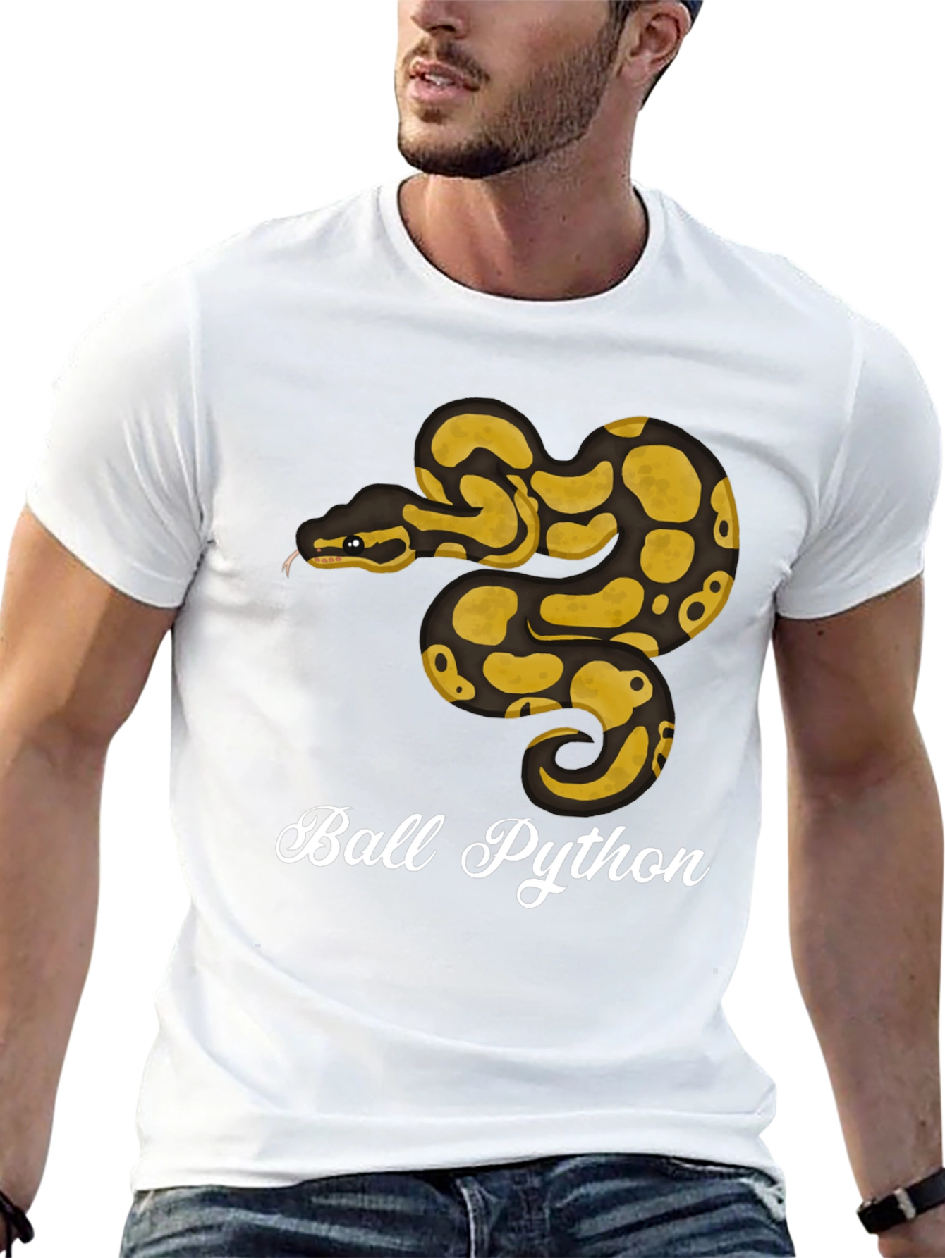 Ball Python Graphic T-Shirt - Reptile Lover Tee