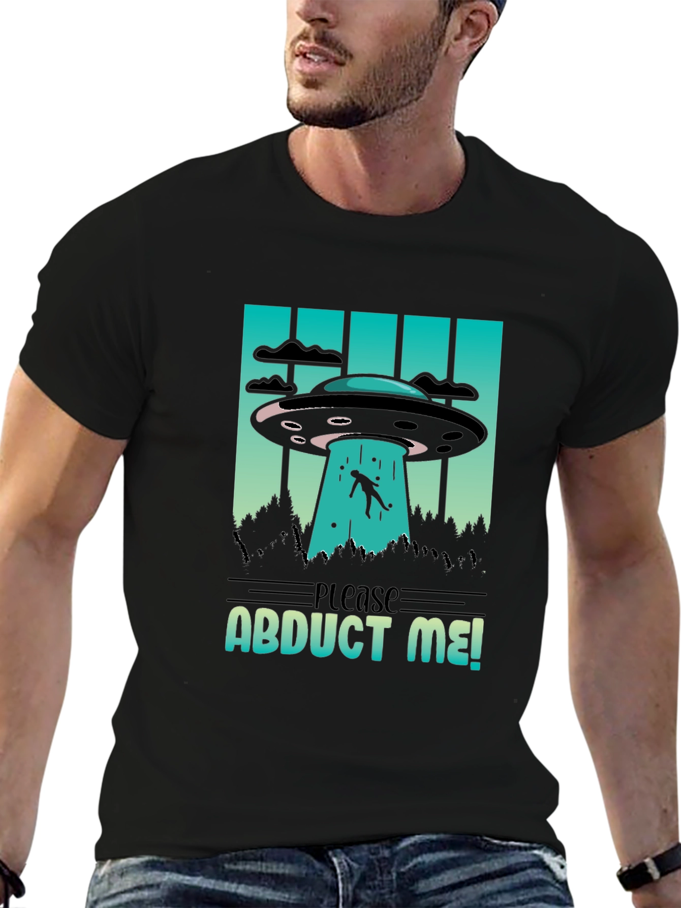 Please Abduct Me! UFO Graphic Tee