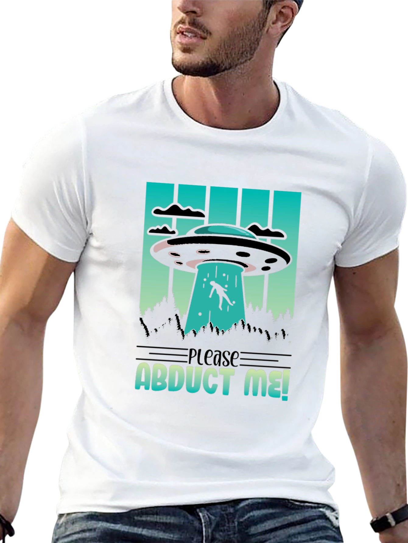 Please Abduct Me! UFO Graphic Tee