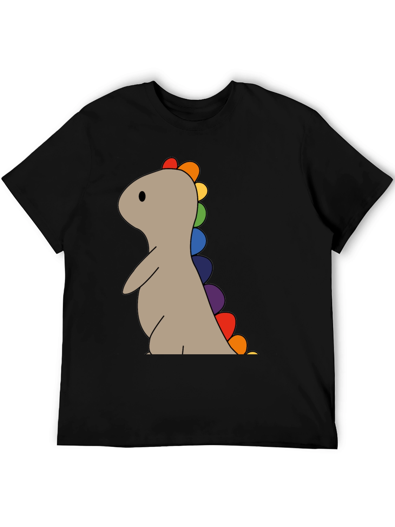 Rainbow Dino T-Shirt - Cute & Playful Design