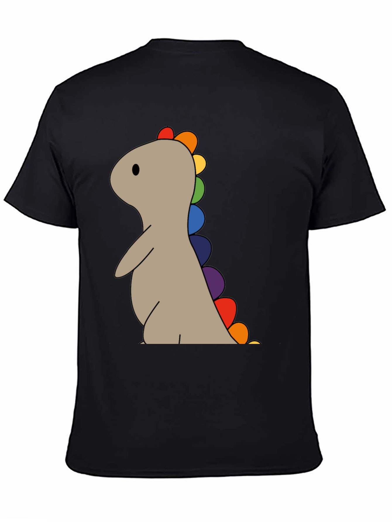 Rainbow Dino T-Shirt - Cute & Playful Design