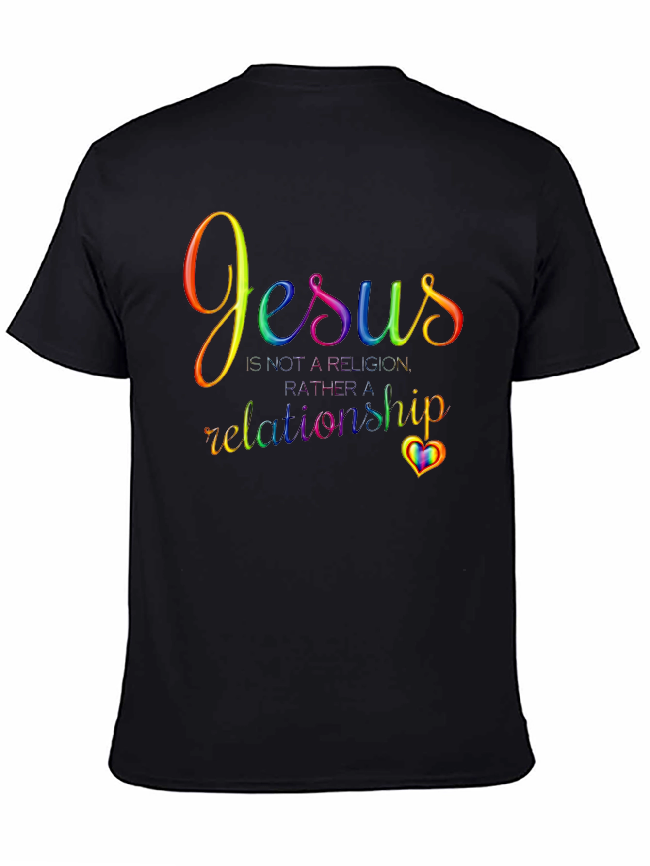 Jesus is a Relationship T-Shirt - Rainbow Pride
