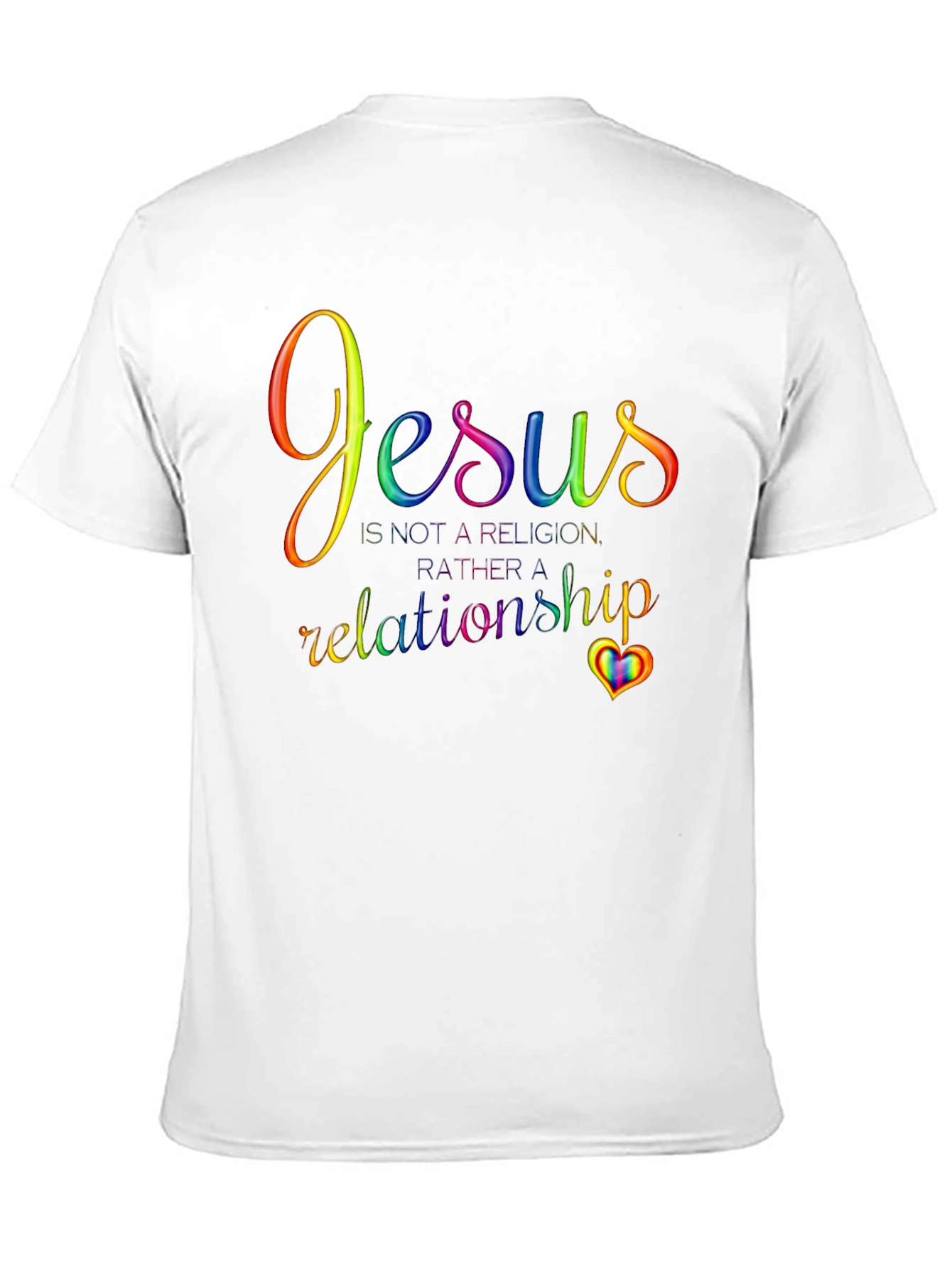 Jesus is a Relationship T-Shirt - Rainbow Pride