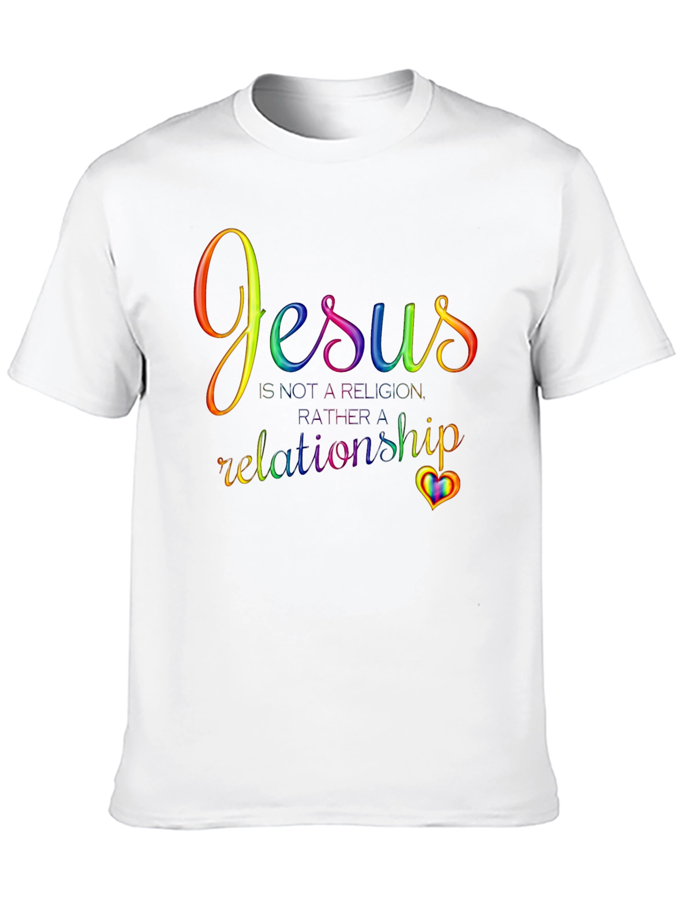 Jesus is a Relationship T-Shirt - Rainbow Pride