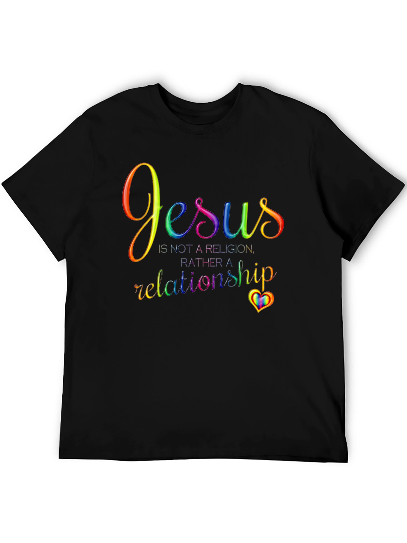 Jesus is a Relationship T-Shirt - Rainbow Pride