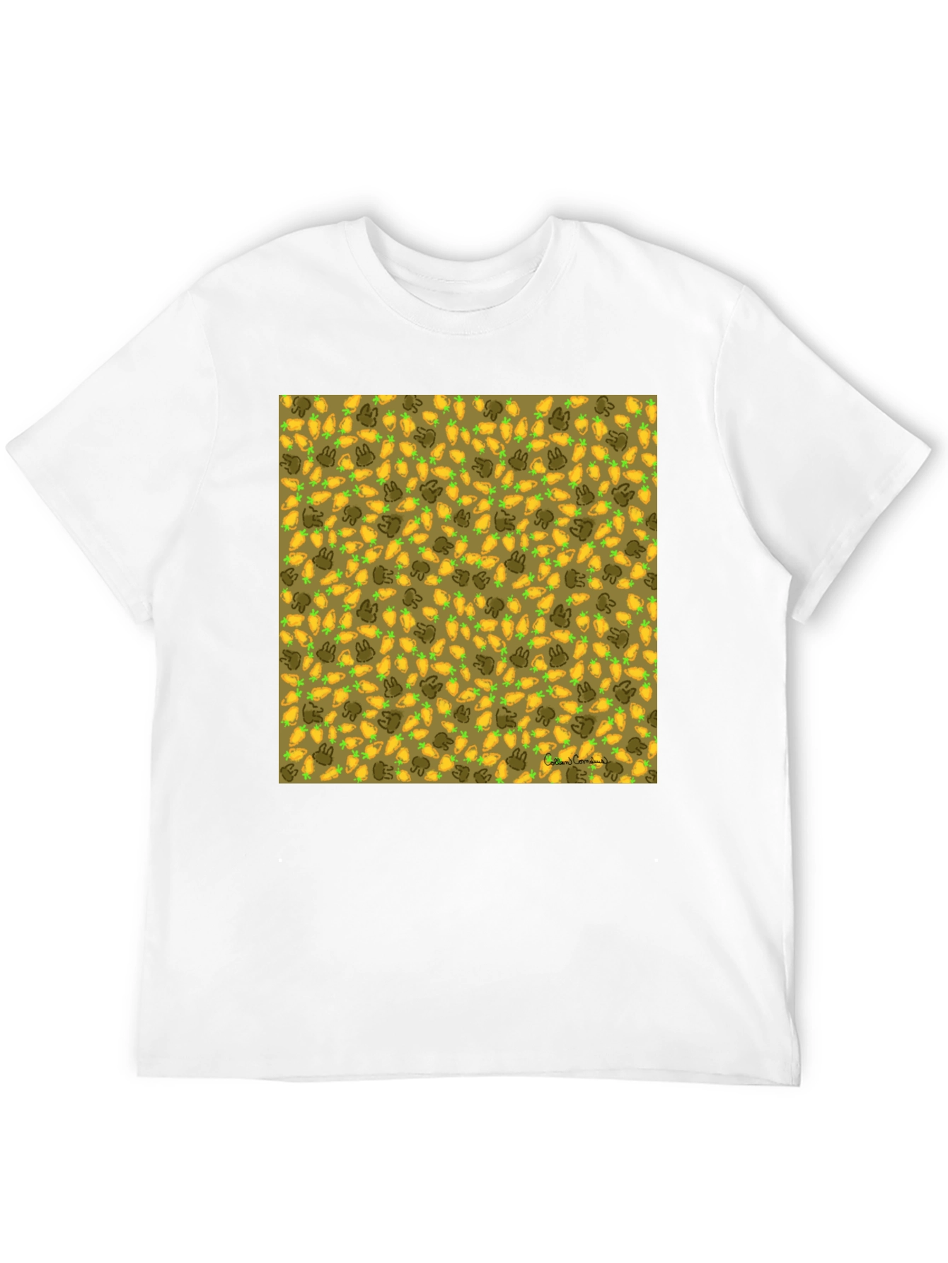 Carrot & Bunny Pattern T-Shirt