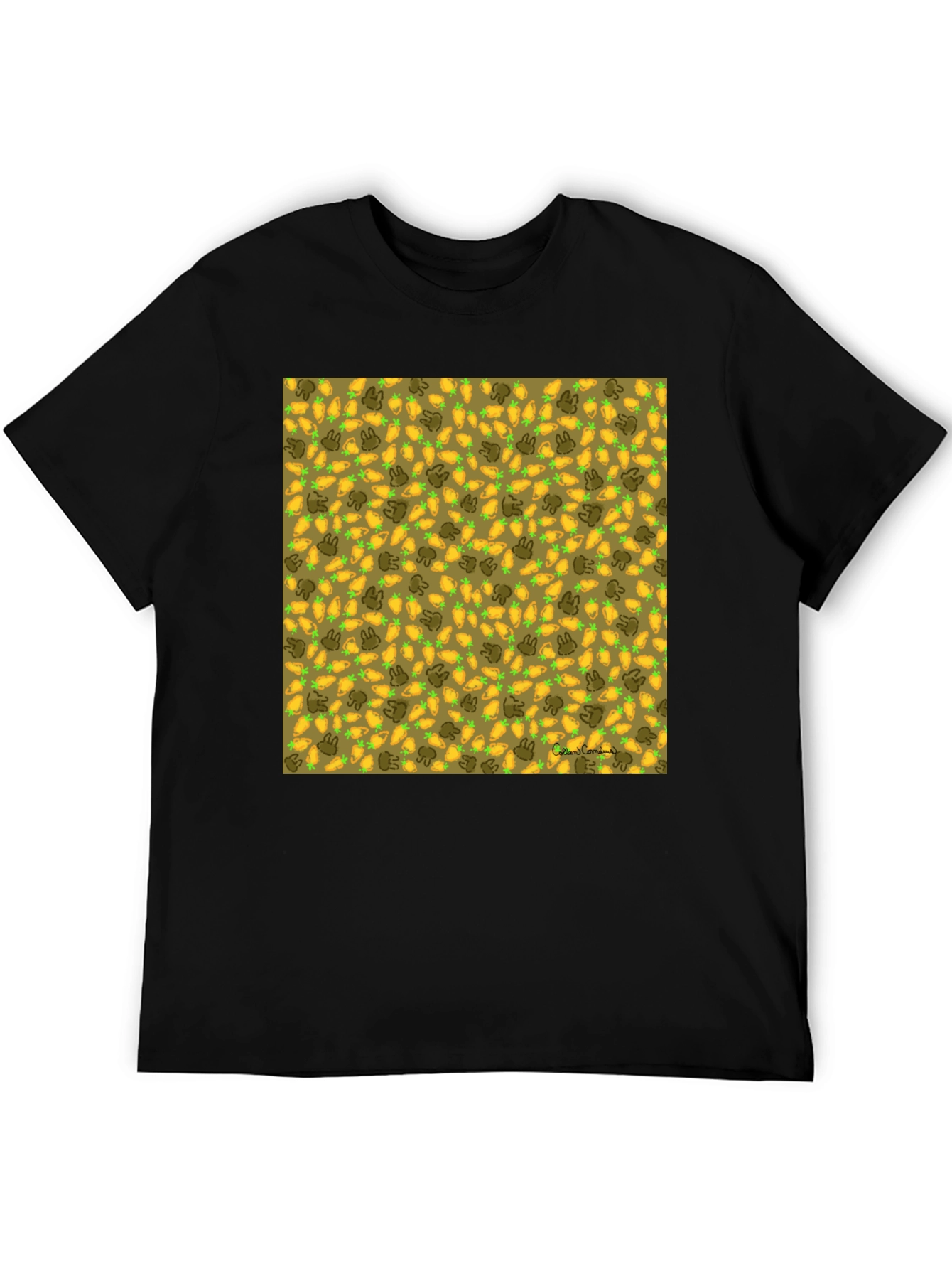 Carrot & Bunny Pattern T-Shirt